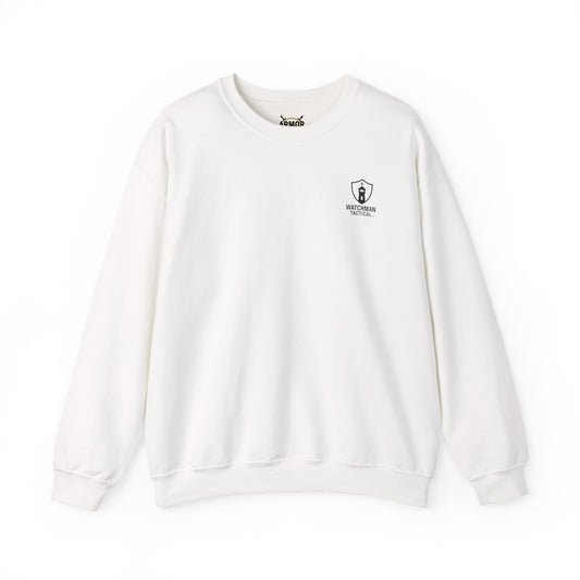 Minimalist Crest Crewneck Sweatshirt — Small Left-Chest Logo