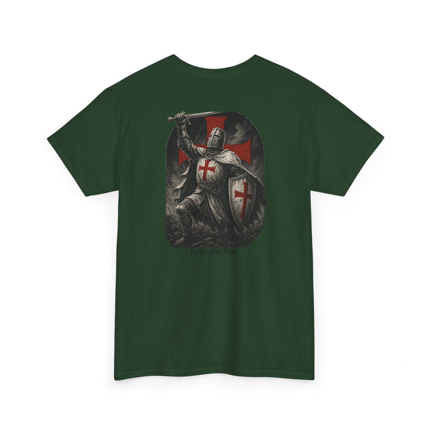 Crusader Knight Tee — Medieval Templar Sword Graphic Shirt