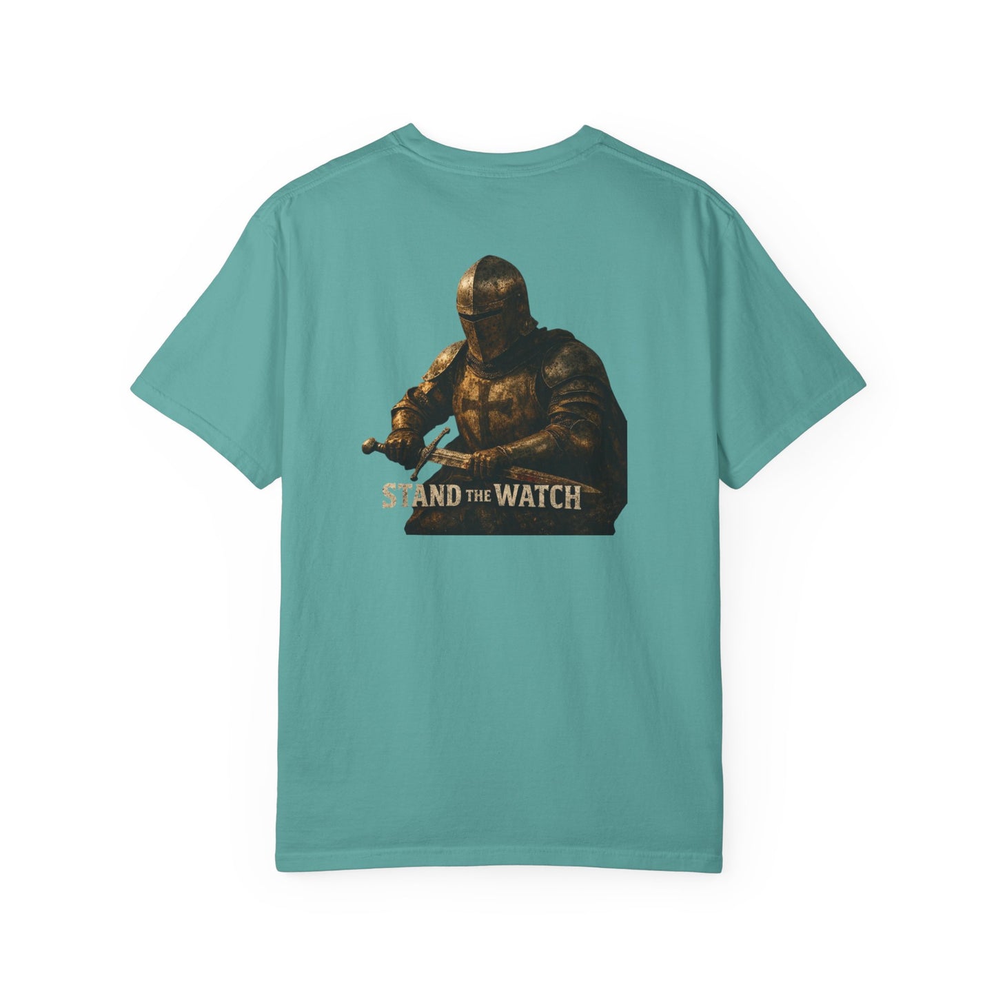 Minimalist Shield Logo T-Shirt — White Chest Emblem