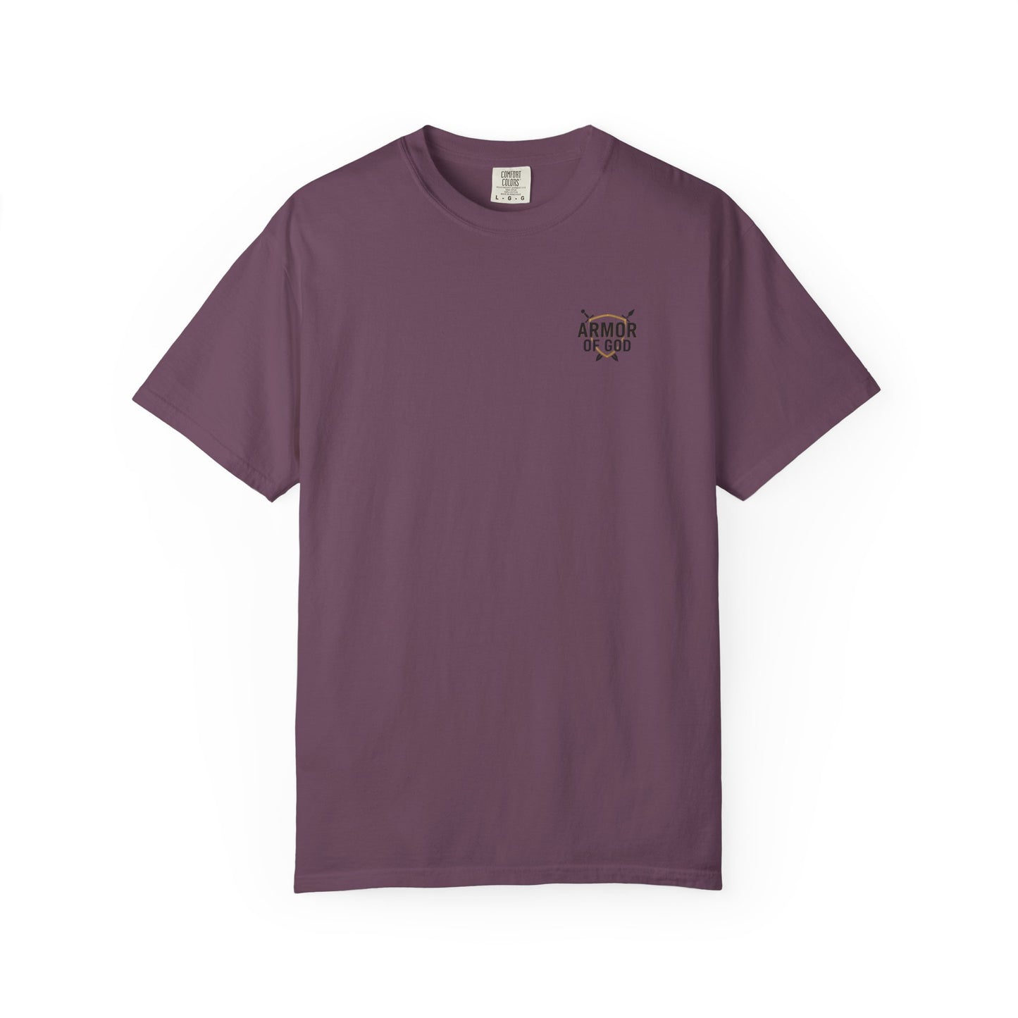 Armor Up Tee — Small Chest Emblem Graphic T-Shirt