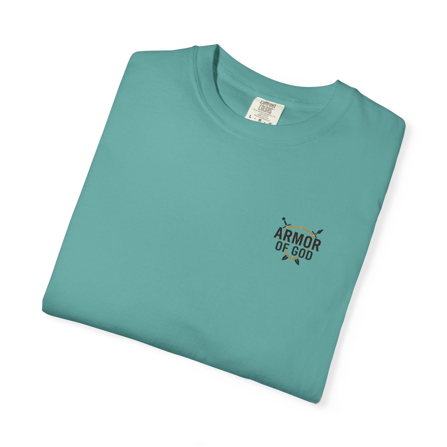 Armor Up Tee — Small Chest Emblem Graphic T-Shirt