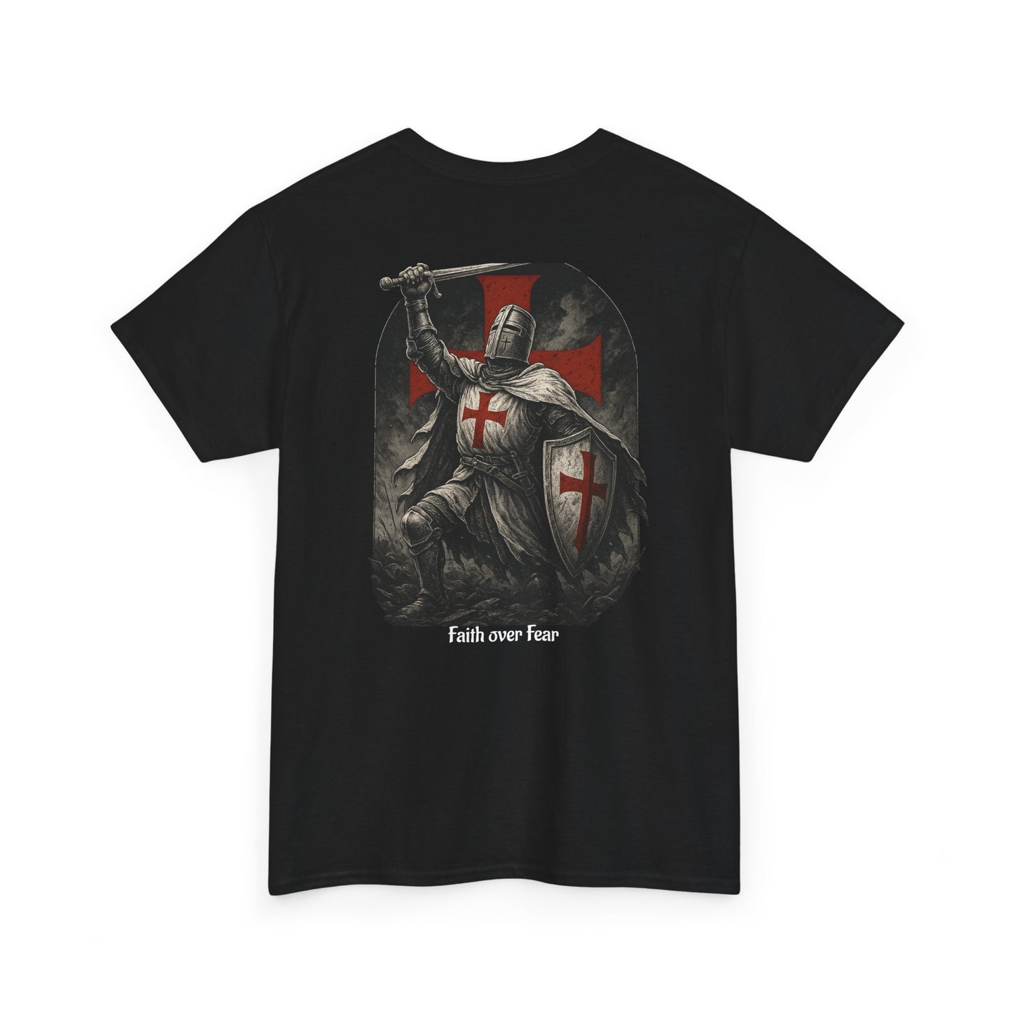 Crusader Knight Tee — Medieval Templar Sword Graphic Shirt
