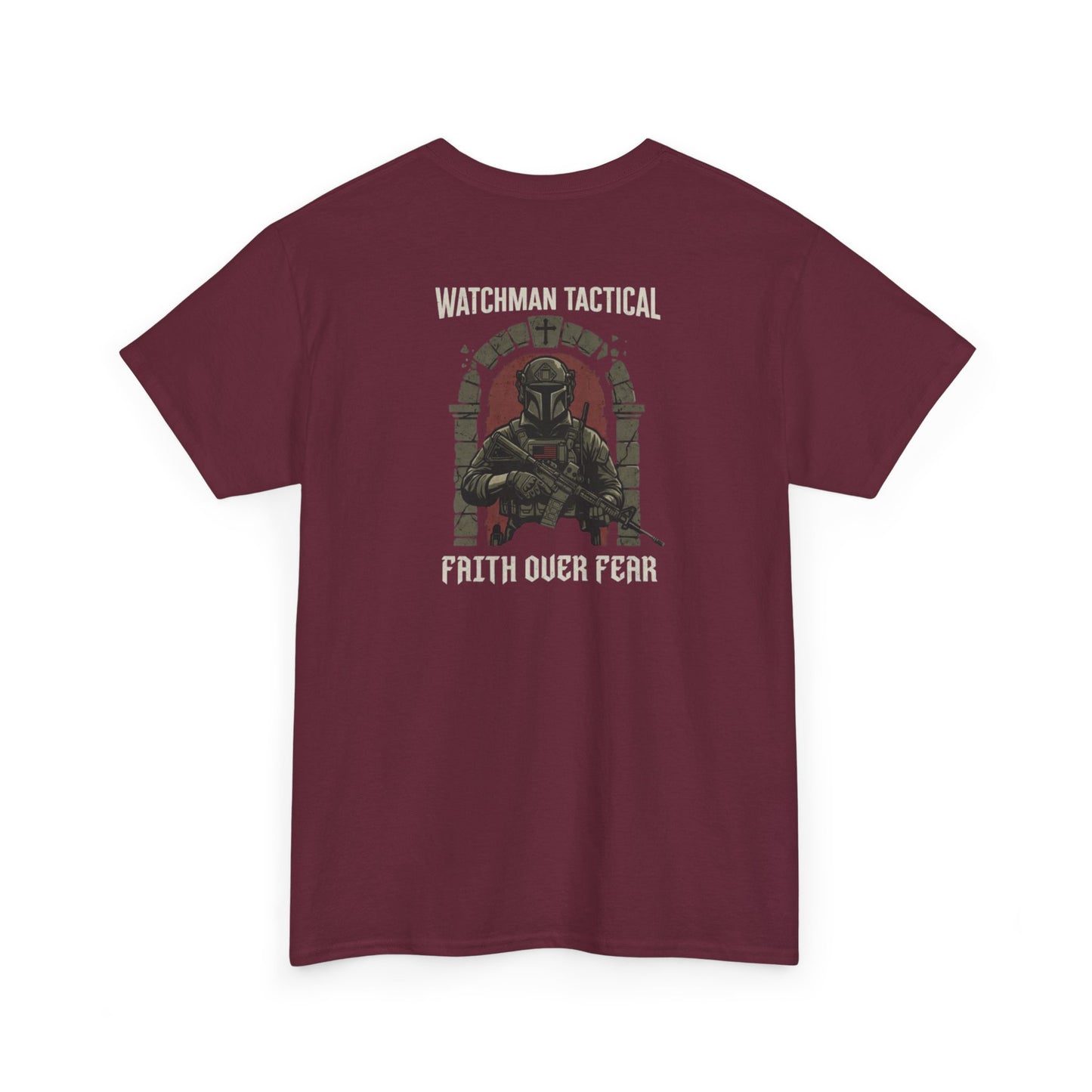 Watchman Tactical Tee — Faith Over Fear Graphic Shirt