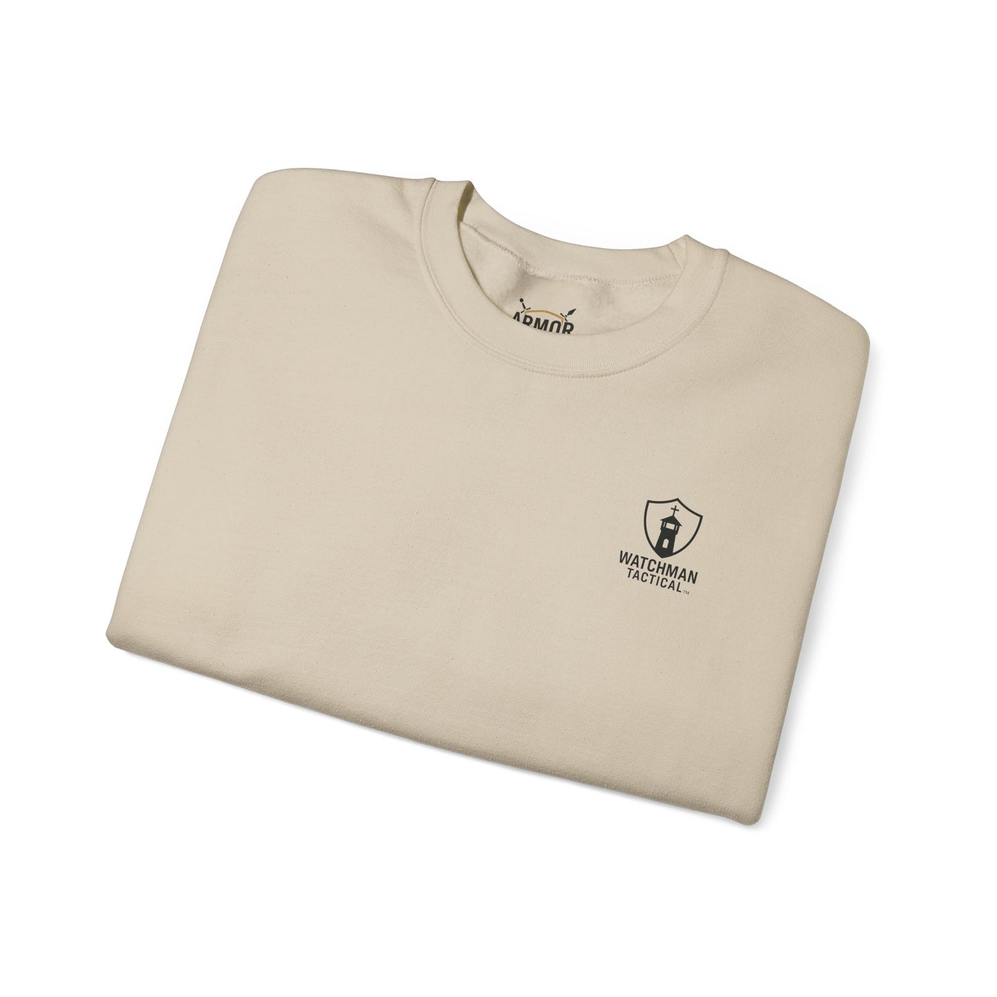 Minimalist Crest Crewneck Sweatshirt — Small Left-Chest Logo