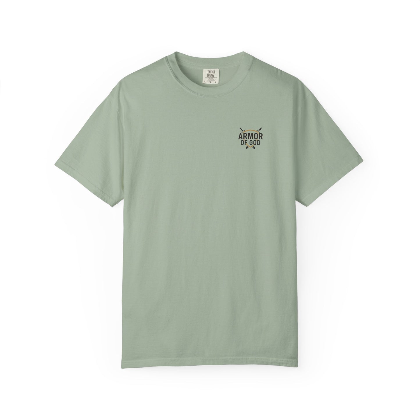 Armor Up Tee — Small Chest Emblem Graphic T-Shirt