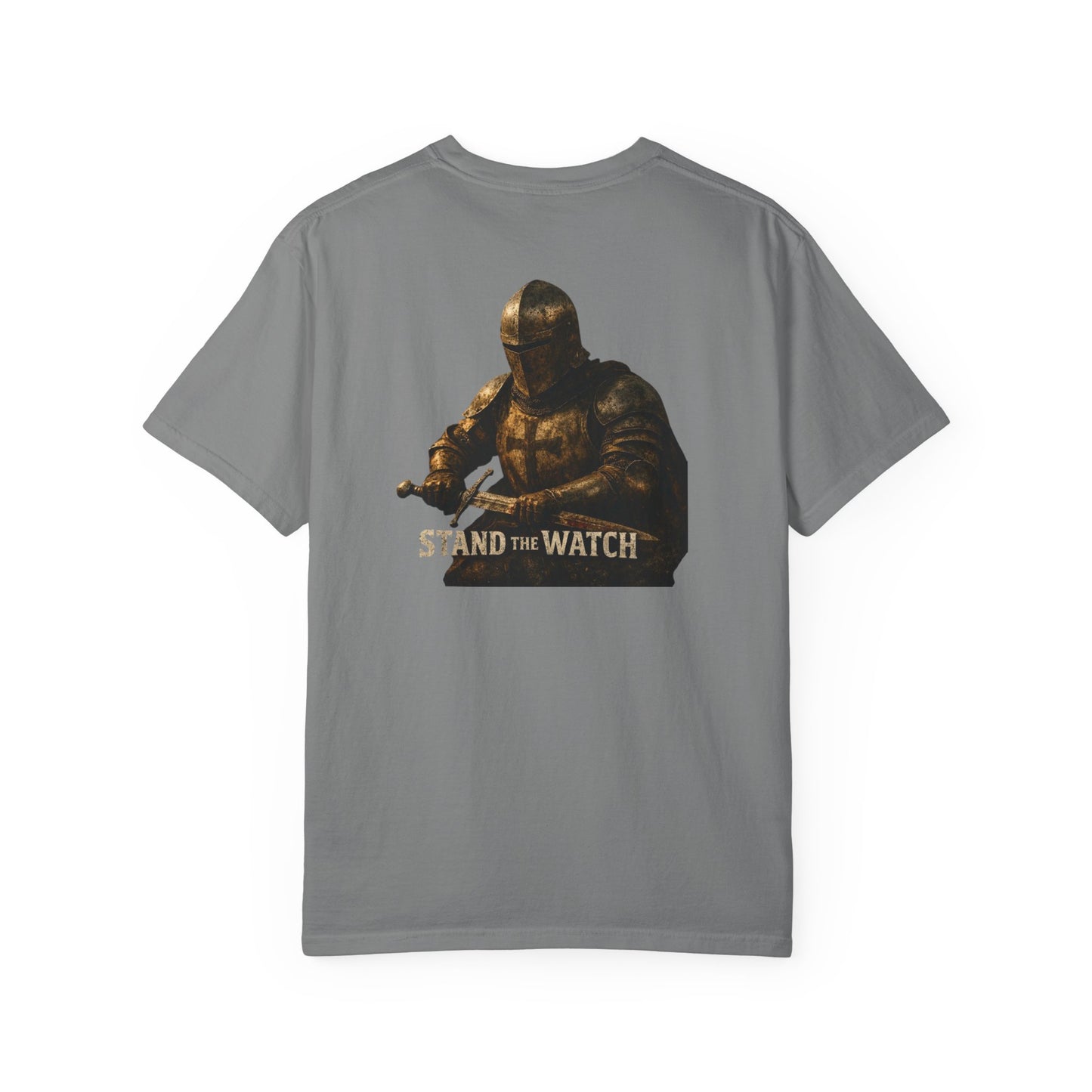 Minimalist Shield Logo T-Shirt — White Chest Emblem
