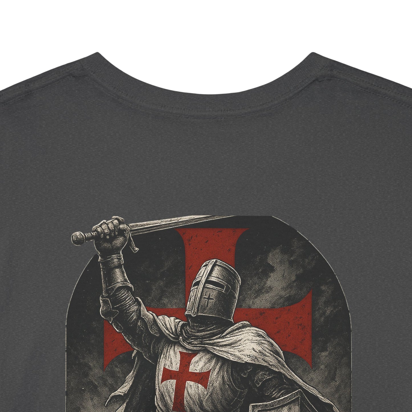 Crusader Knight Tee — Medieval Templar Sword Graphic Shirt