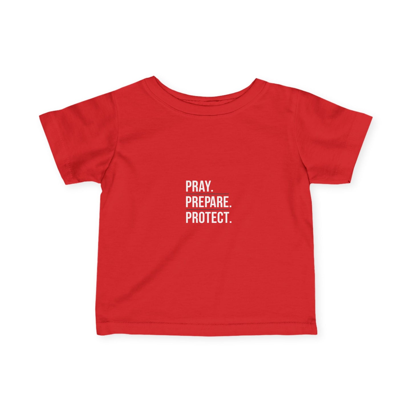 Infant Tee — "Pray Prepare Protect" Watchman Tactical Baby Shirt
