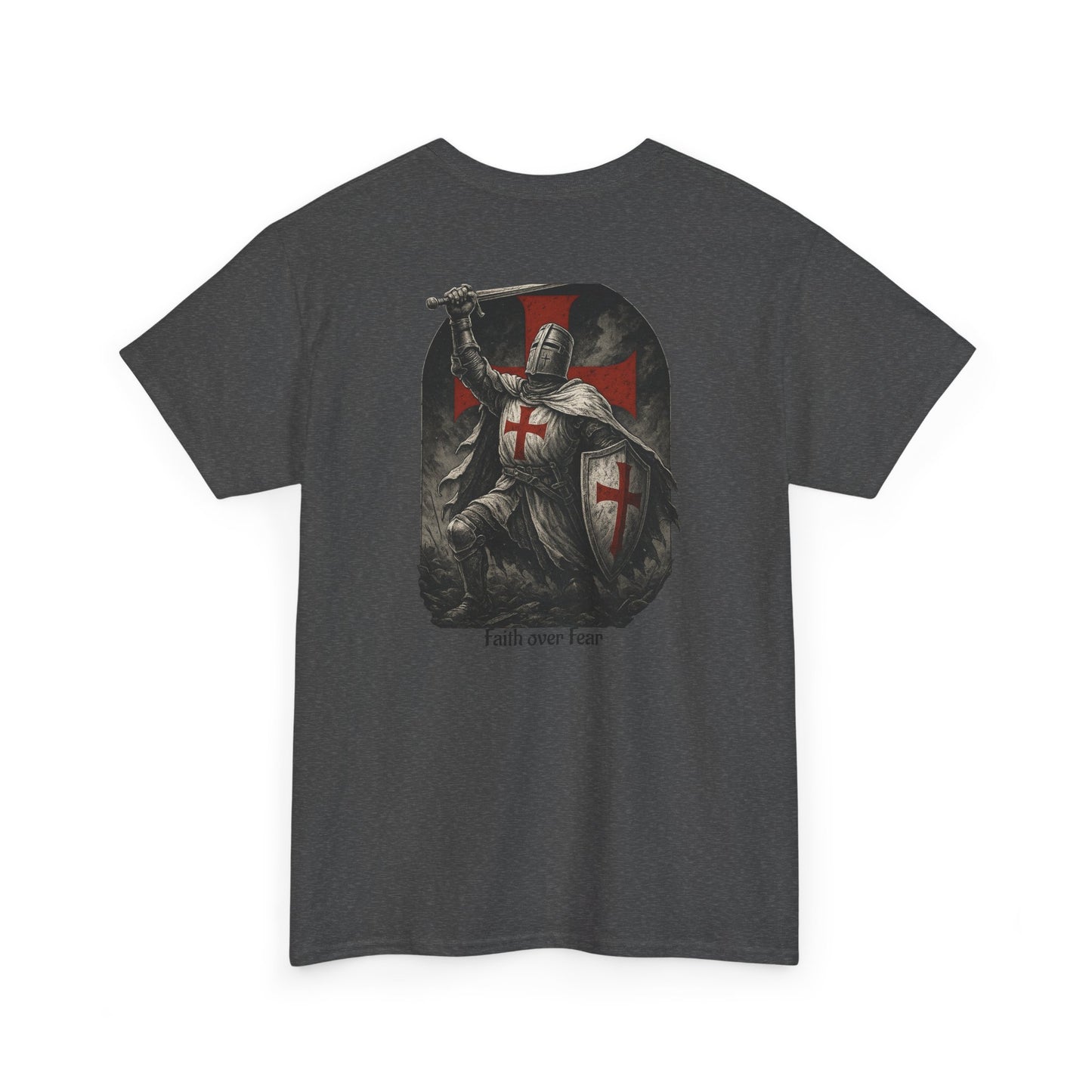 Crusader Knight Tee — Medieval Templar Sword Graphic Shirt