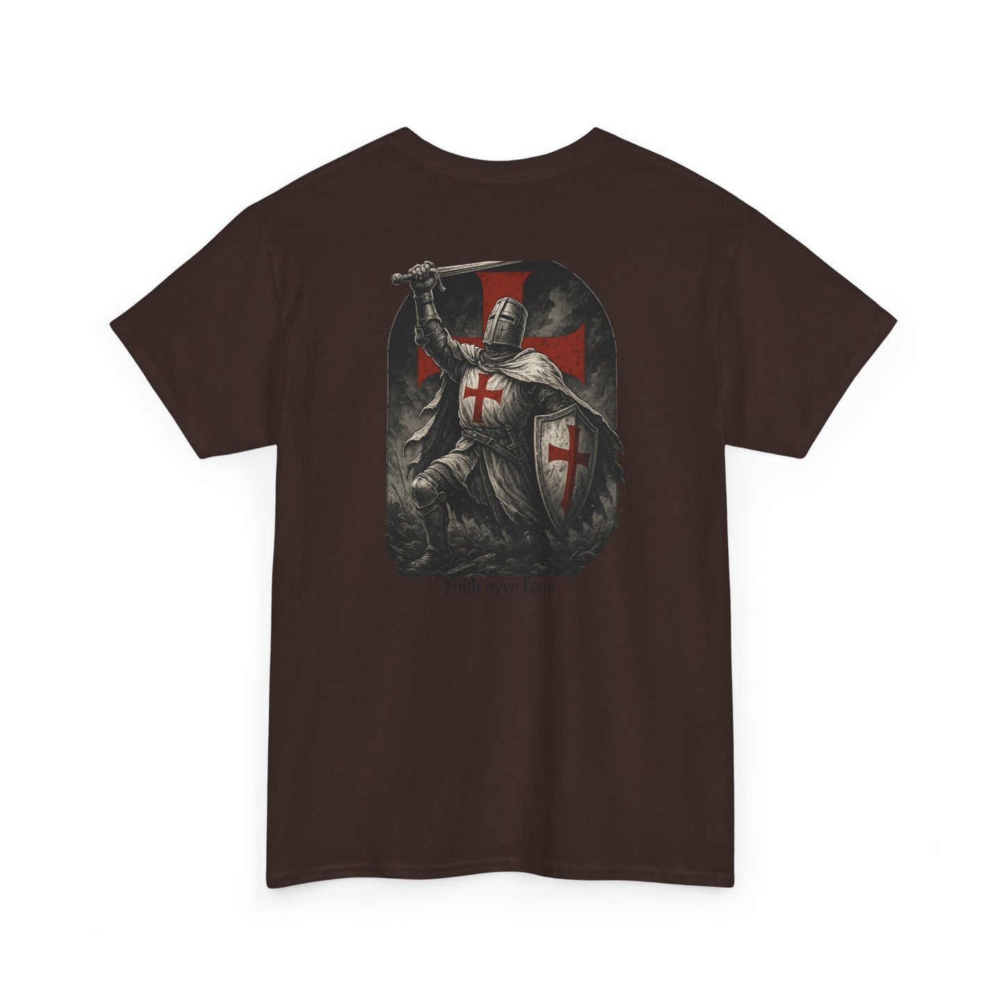 Crusader Knight Tee — Medieval Templar Sword Graphic Shirt