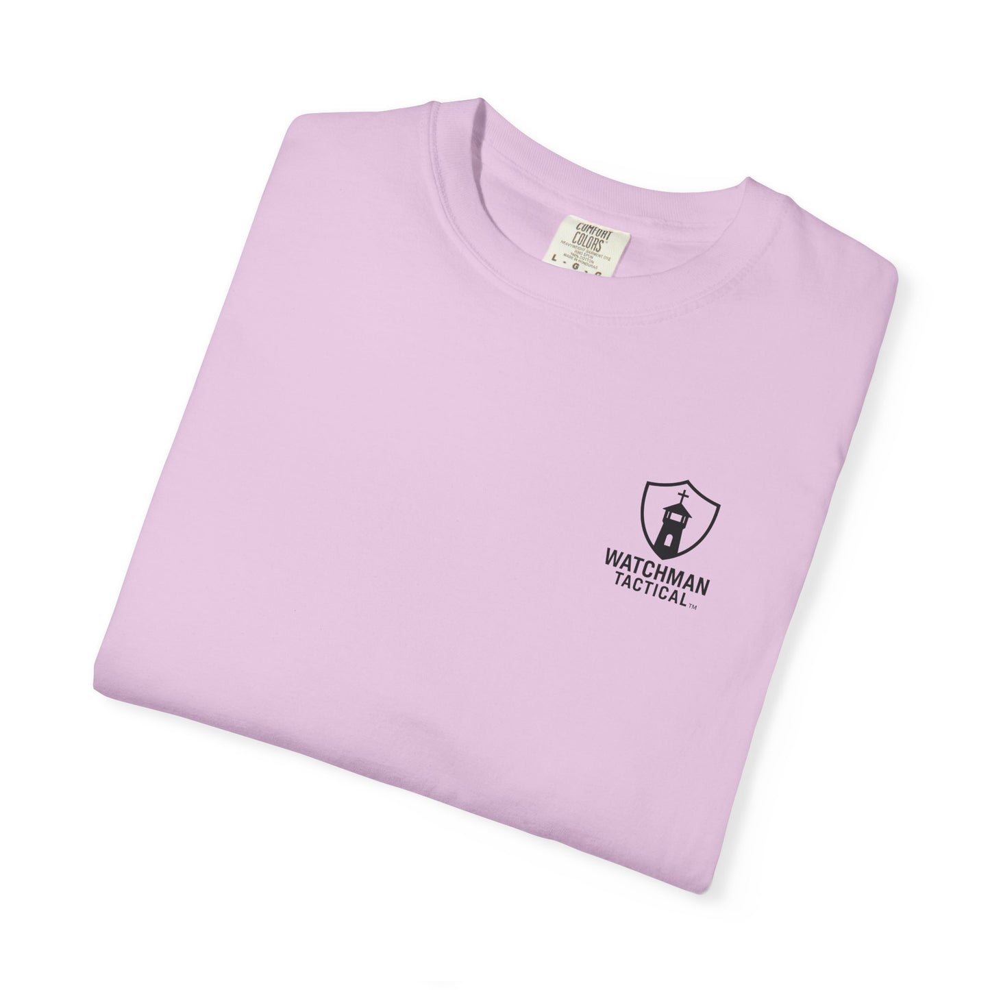 Minimalist Shield Logo T-Shirt — White Chest Emblem