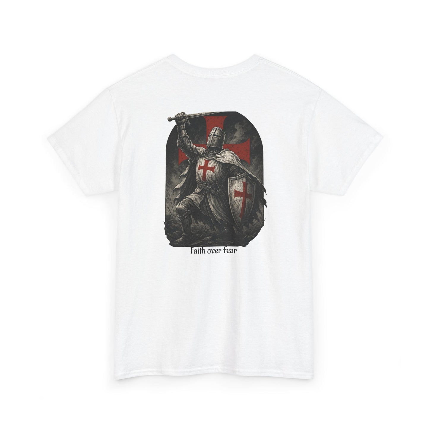 Crusader Knight Tee — Medieval Templar Sword Graphic Shirt