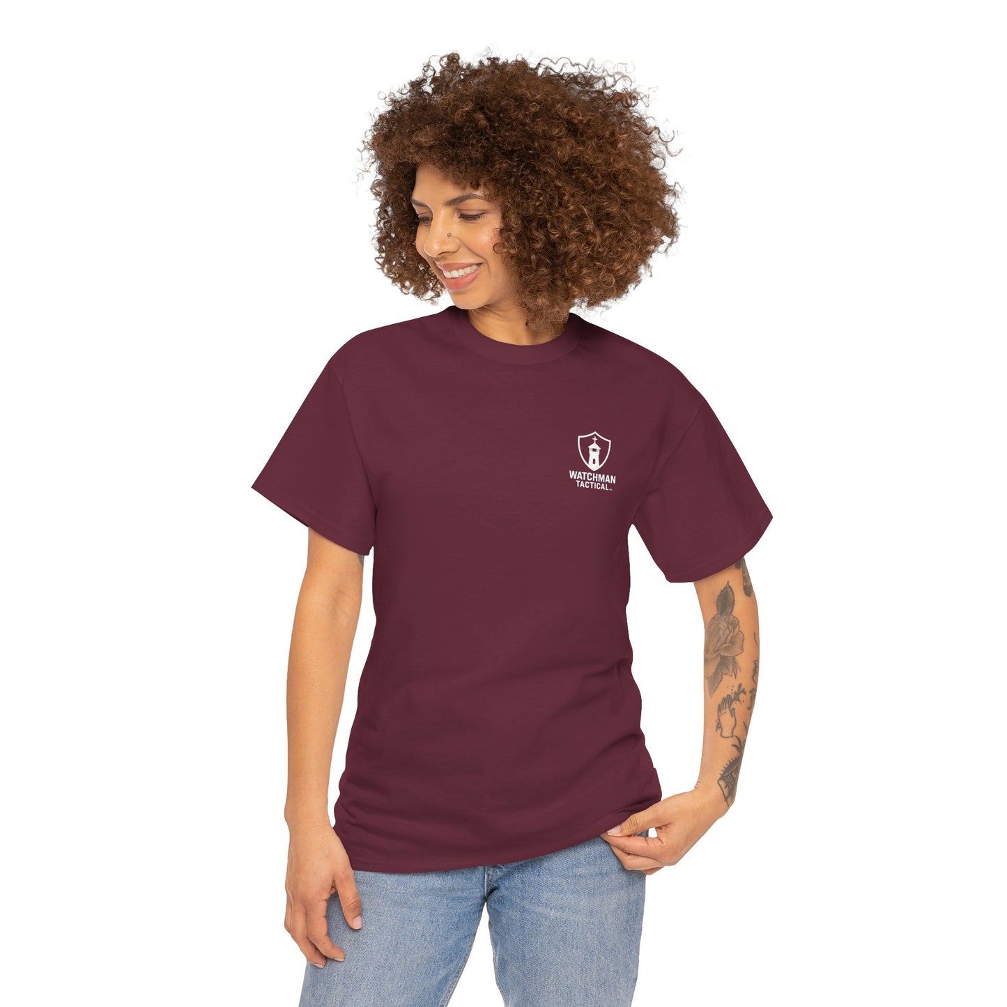 Watchman Tactical Tee — Faith Over Fear Graphic Shirt