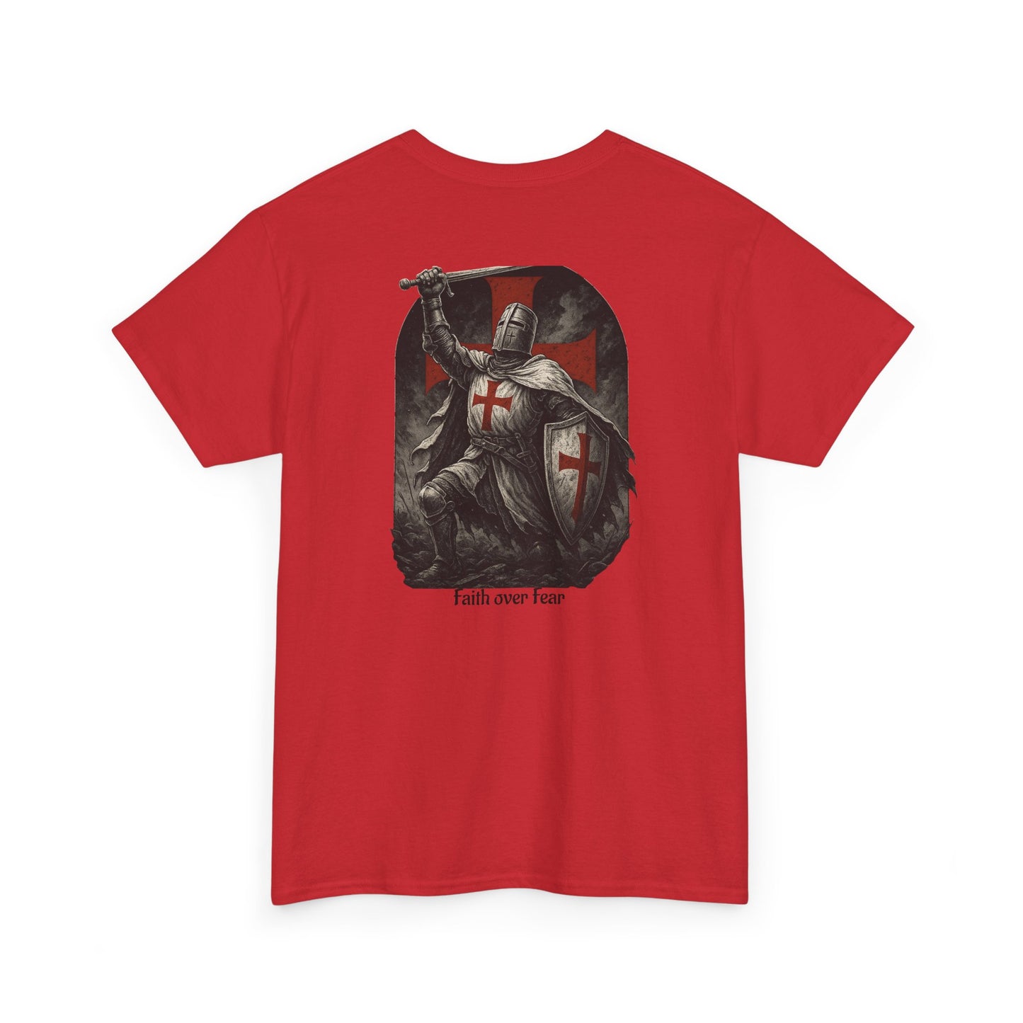 Crusader Knight Tee — Medieval Templar Sword Graphic Shirt