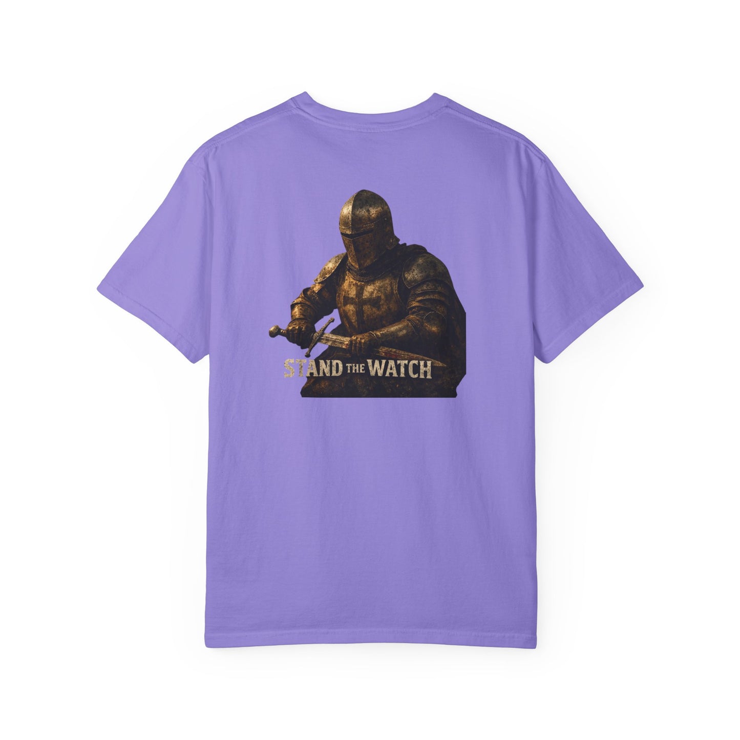 Minimalist Shield Logo T-Shirt — White Chest Emblem