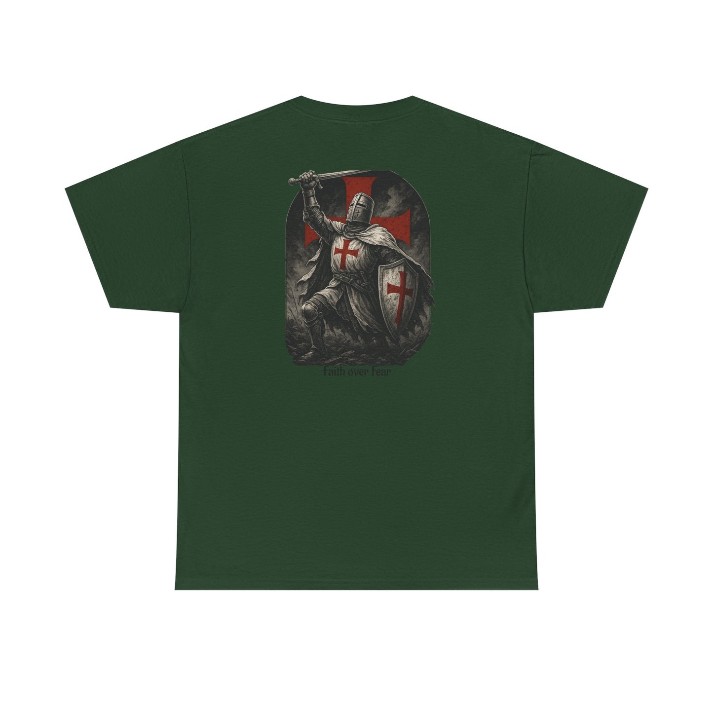 Crusader Knight Tee — Medieval Templar Sword Graphic Shirt