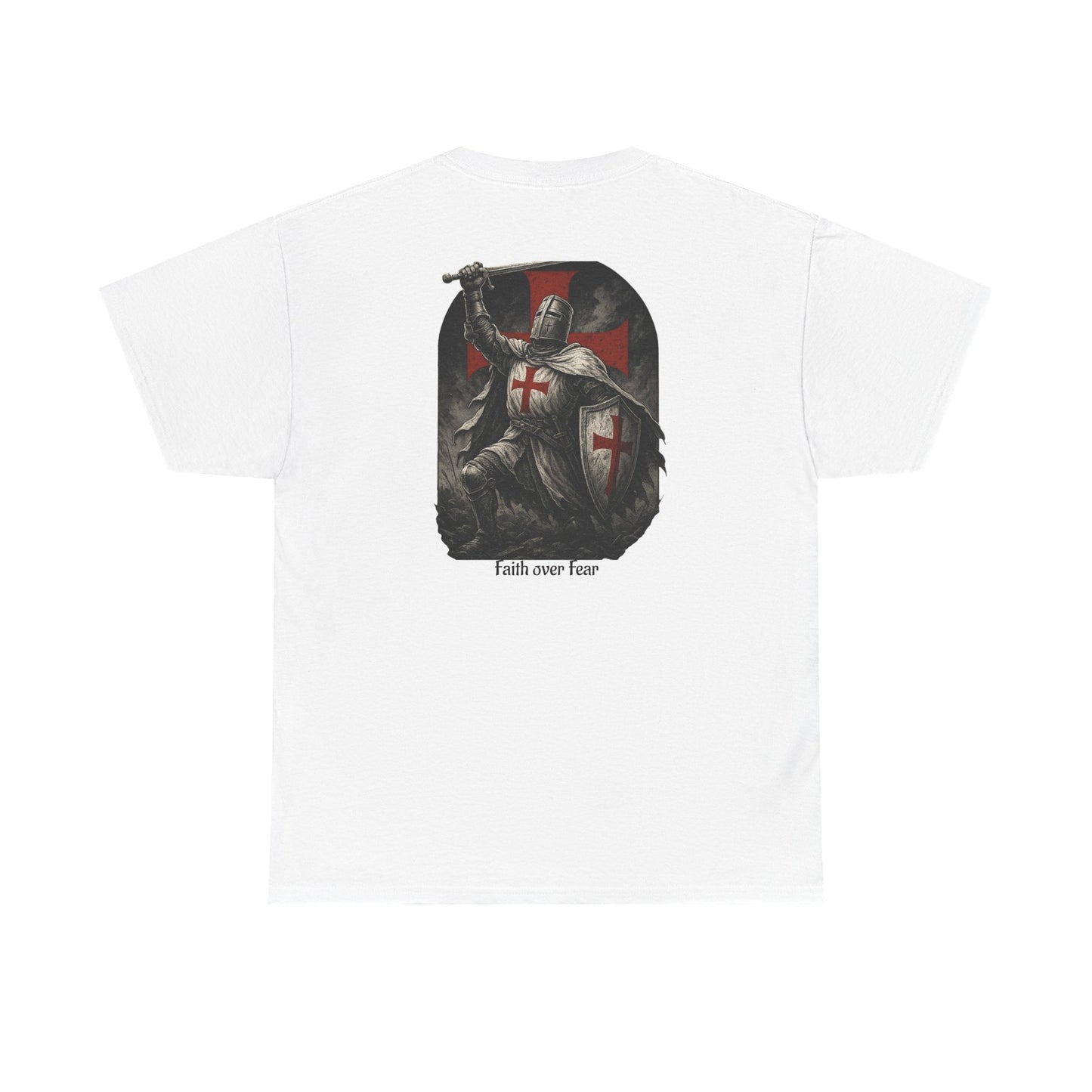 Crusader Knight Tee — Medieval Templar Sword Graphic Shirt