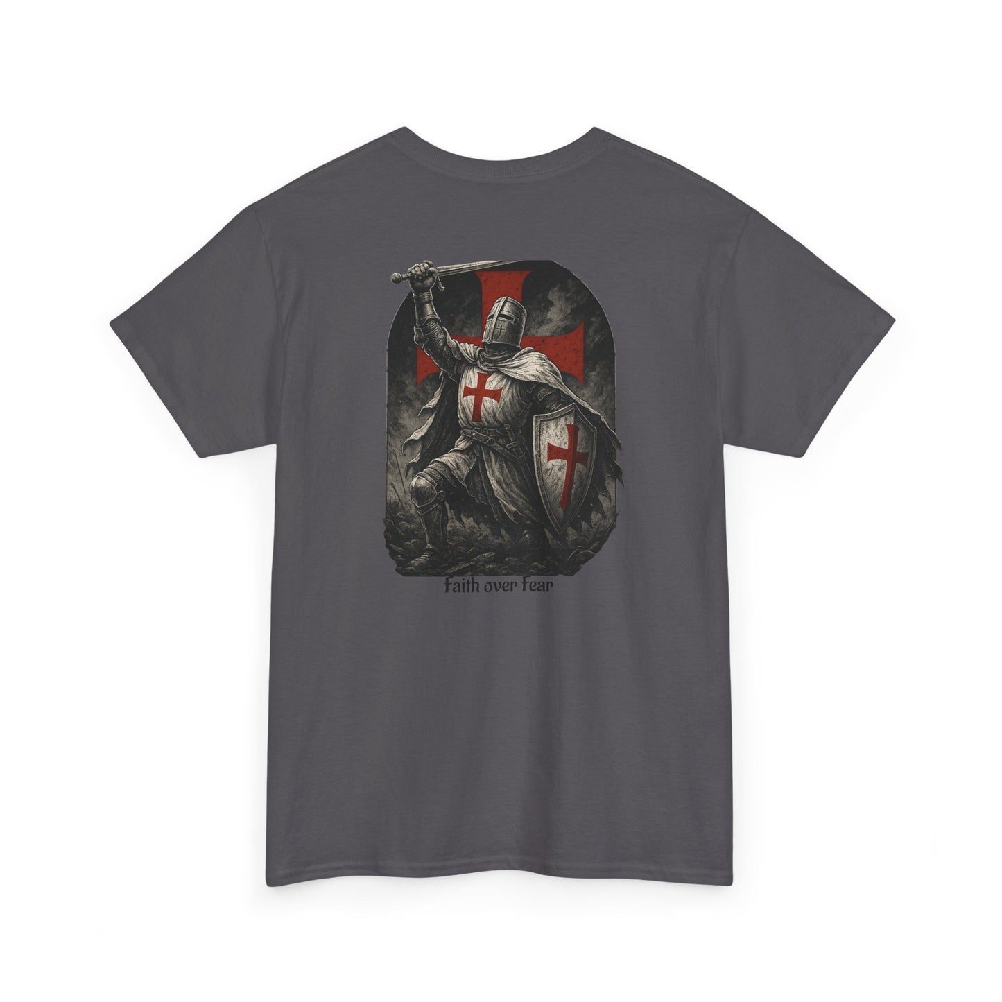 Crusader Knight Tee — Medieval Templar Sword Graphic Shirt