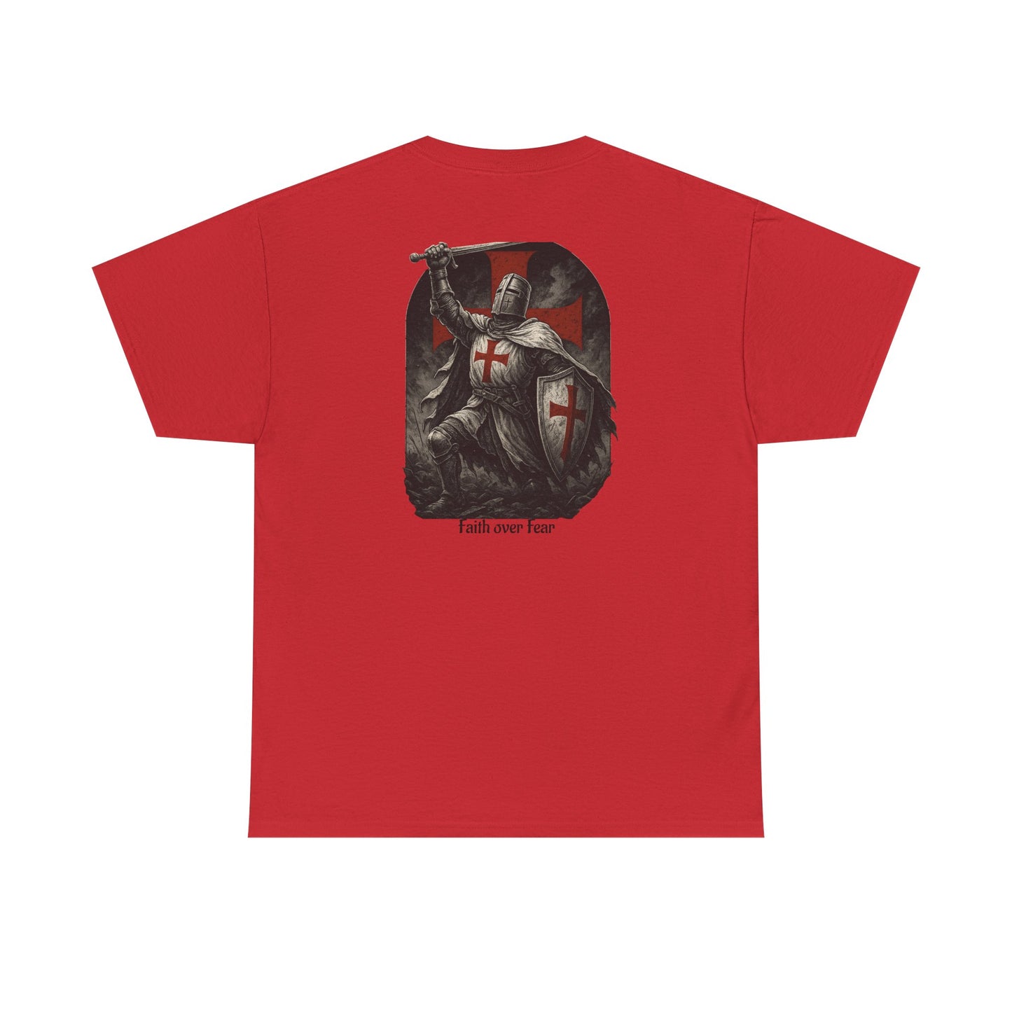 Crusader Knight Tee — Medieval Templar Sword Graphic Shirt