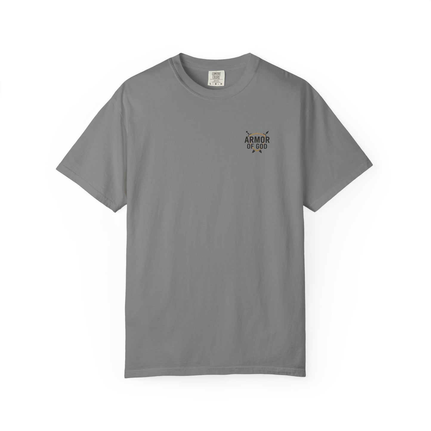 Armor Up Tee — Small Chest Emblem Graphic T-Shirt