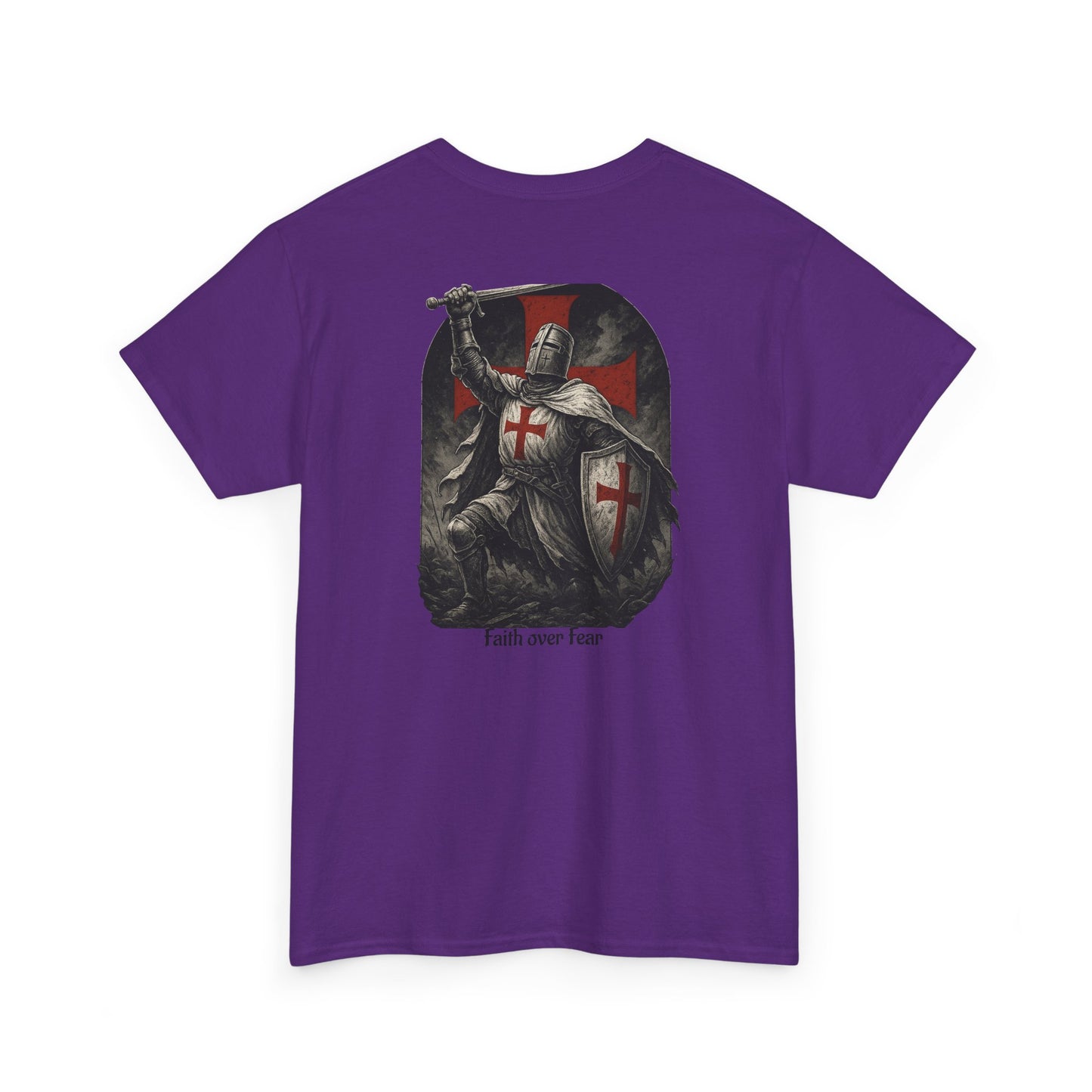Crusader Knight Tee — Medieval Templar Sword Graphic Shirt