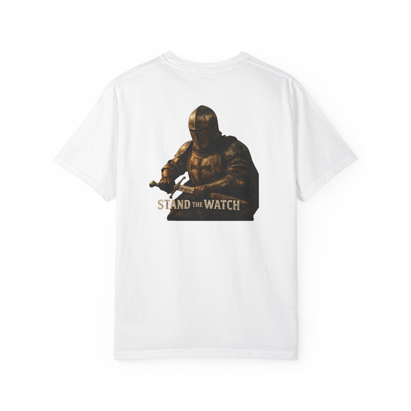 Minimalist Shield Logo T-Shirt — White Chest Emblem