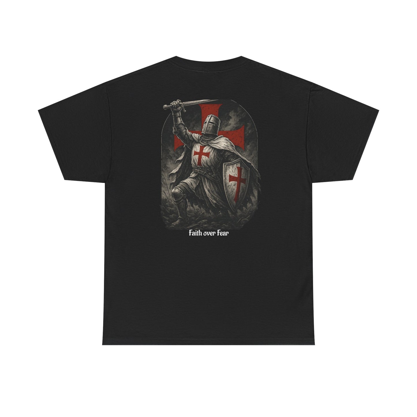 Crusader Knight Tee — Medieval Templar Sword Graphic Shirt