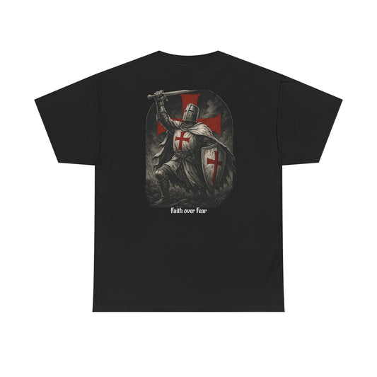 Crusader Knight Tee — Medieval Templar Sword Graphic Shirt