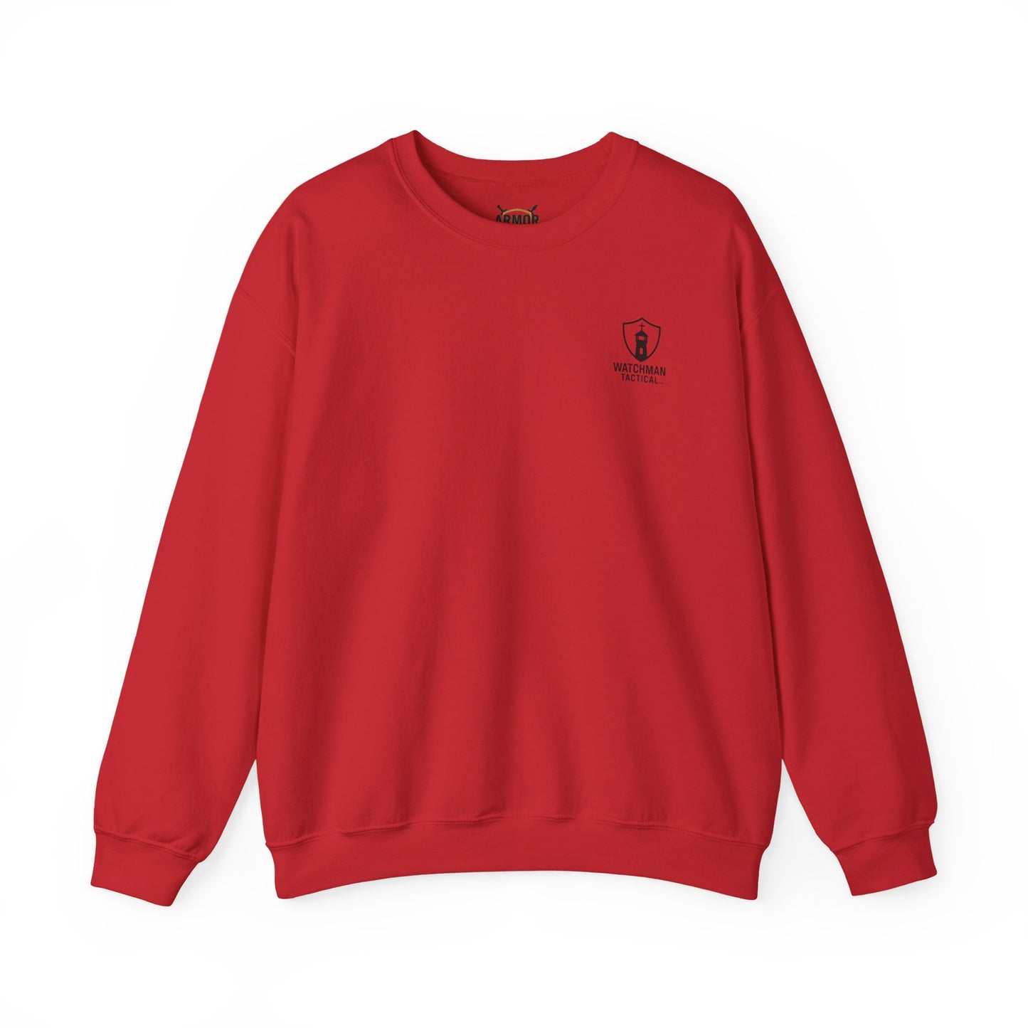Minimalist Crest Crewneck Sweatshirt — Small Left-Chest Logo