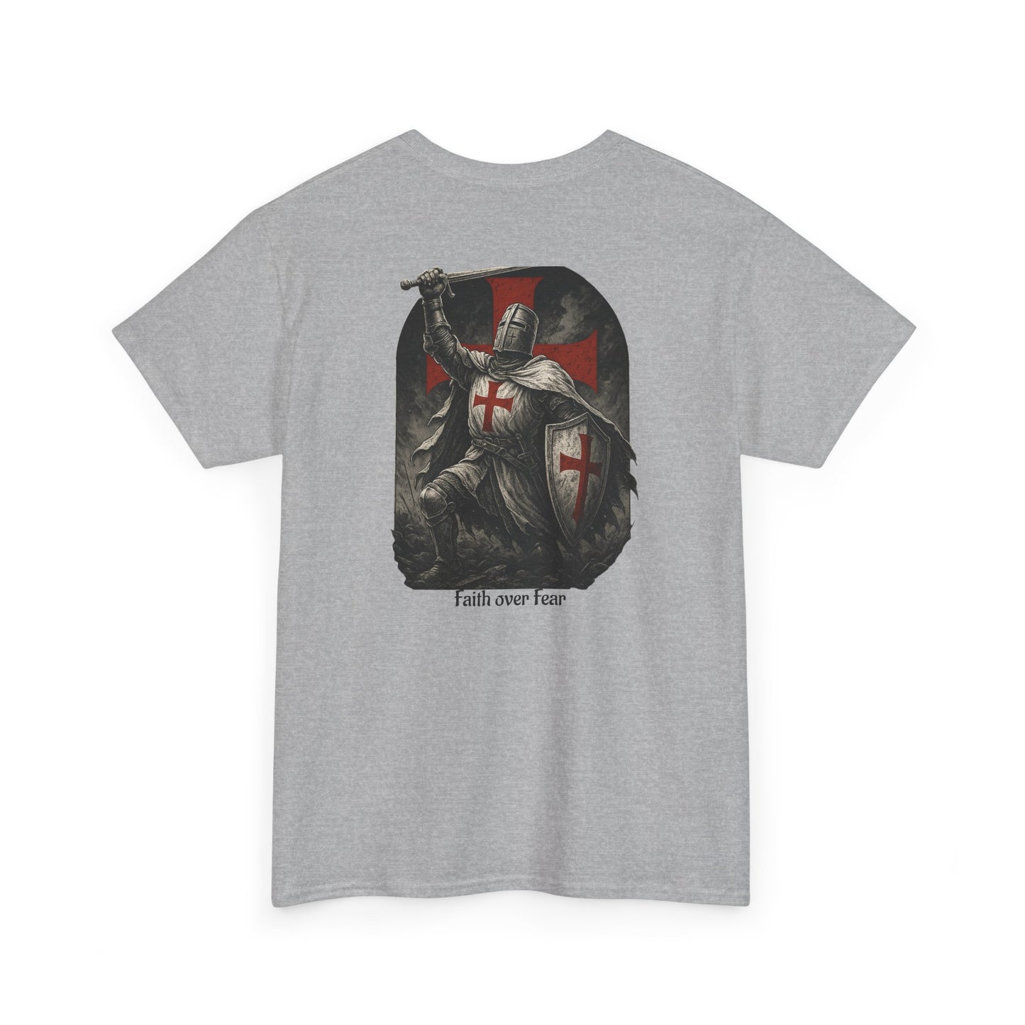 Crusader Knight Tee — Medieval Templar Sword Graphic Shirt