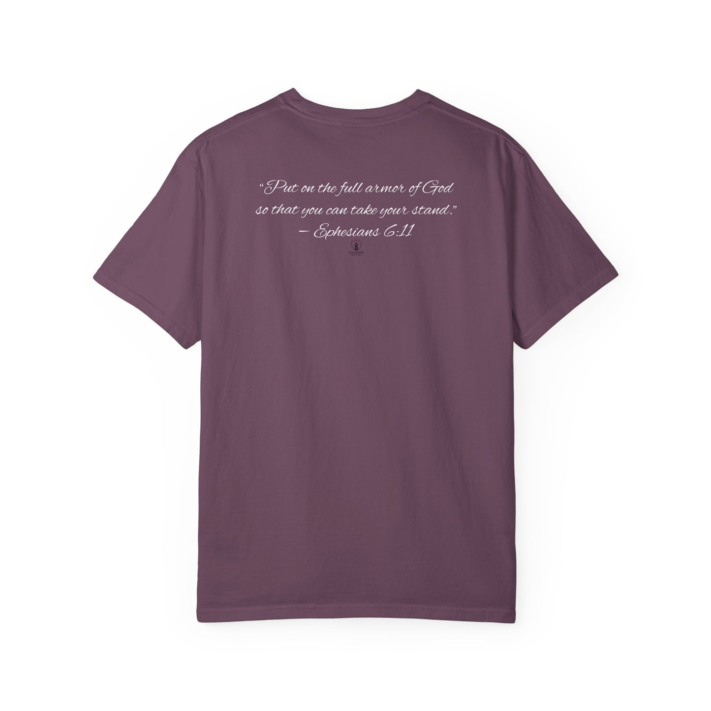 Armor Up Tee — Small Chest Emblem Graphic T-Shirt