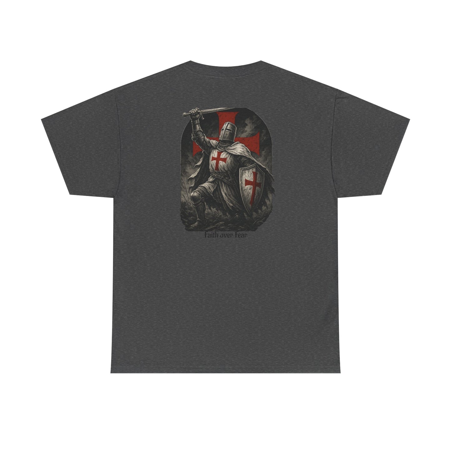 Crusader Knight Tee — Medieval Templar Sword Graphic Shirt