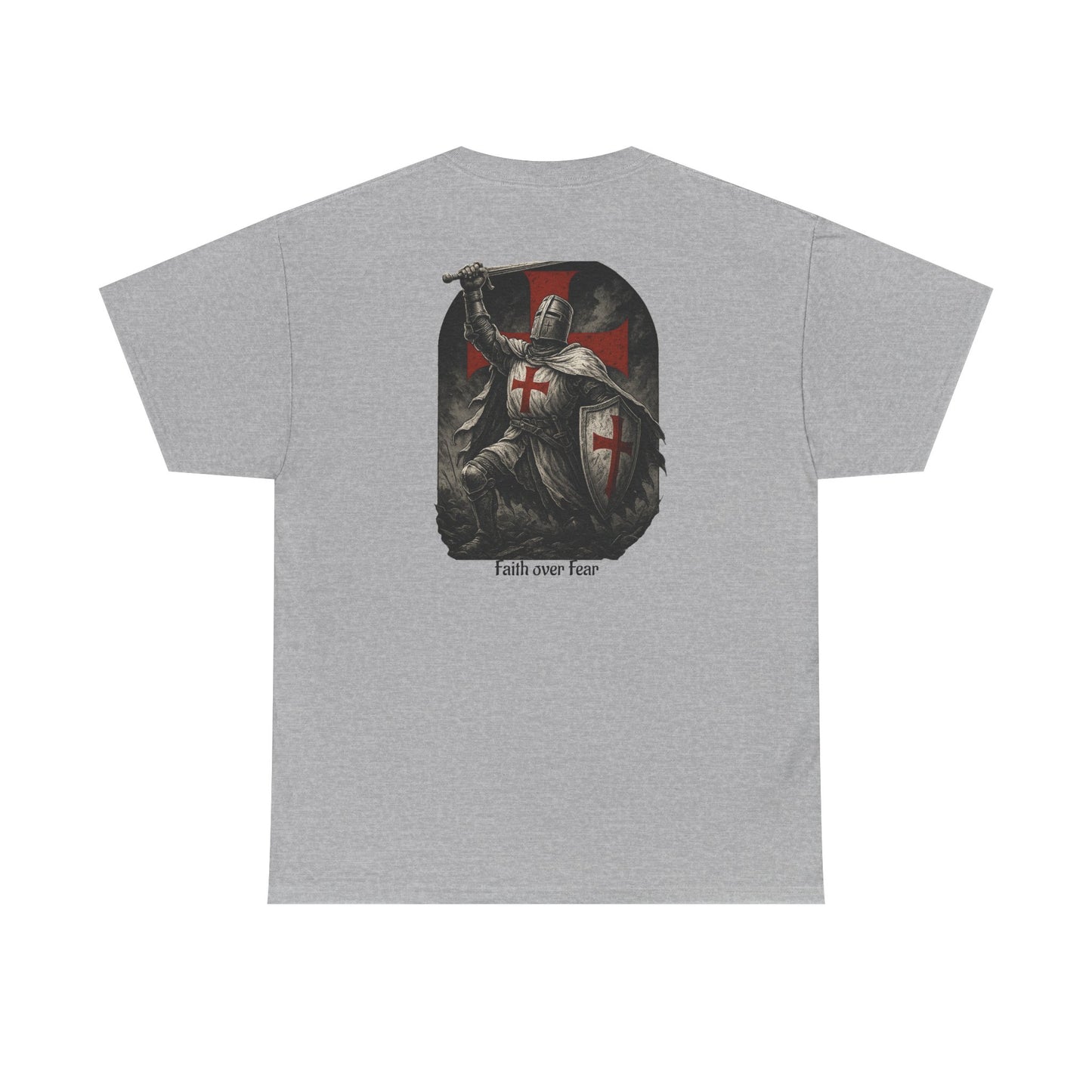 Crusader Knight Tee — Medieval Templar Sword Graphic Shirt