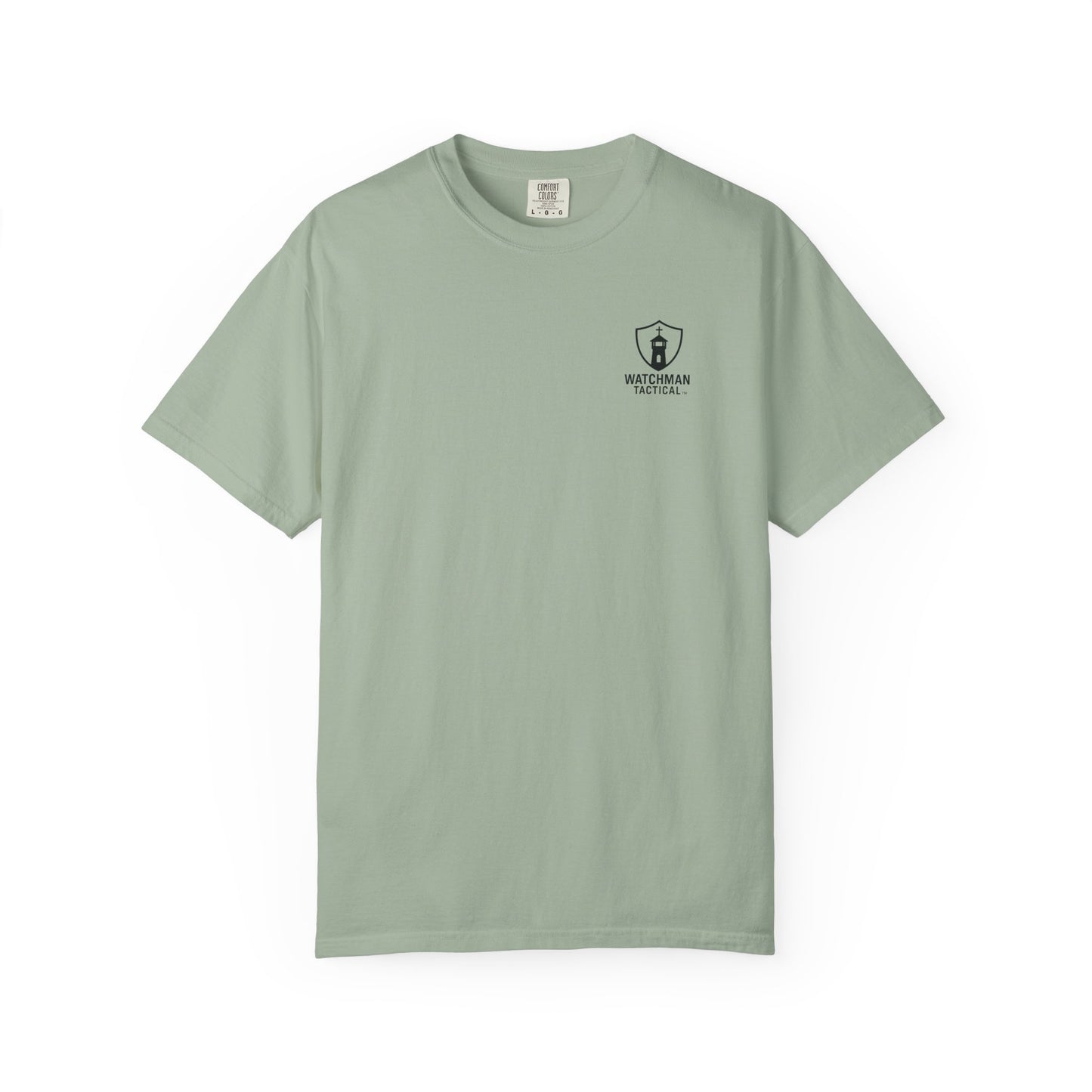 Minimalist Shield Logo T-Shirt — White Chest Emblem