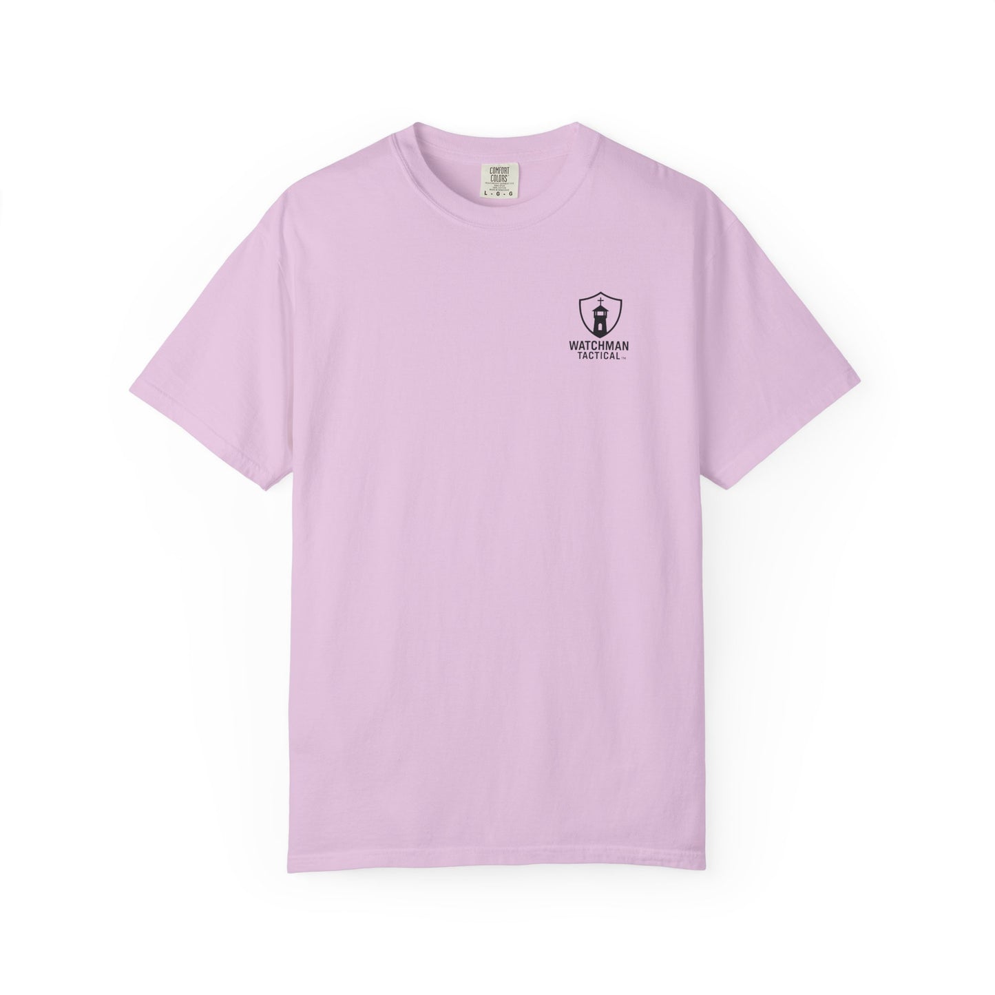 Minimalist Shield Logo T-Shirt — White Chest Emblem