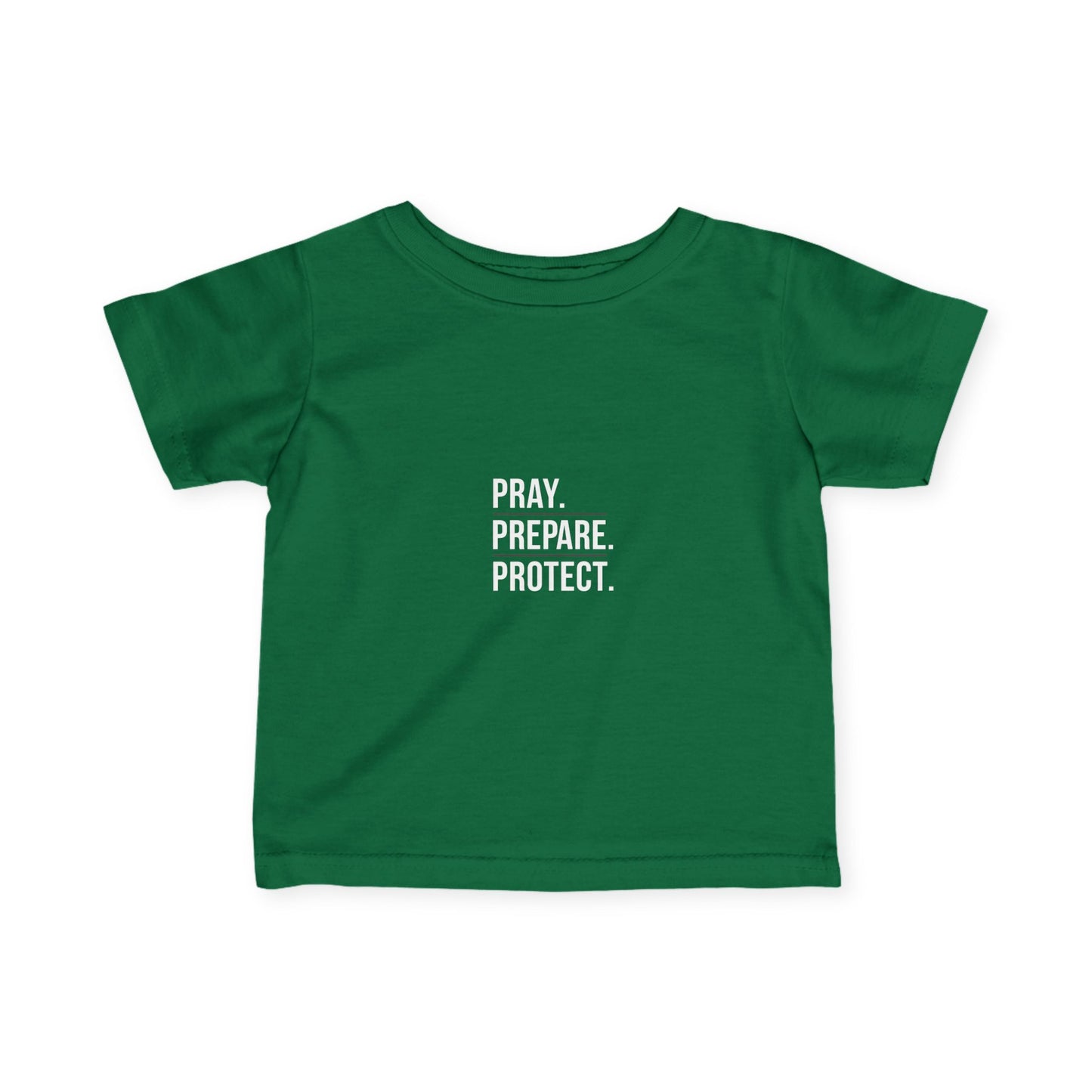 Infant Tee — "Pray Prepare Protect" Watchman Tactical Baby Shirt