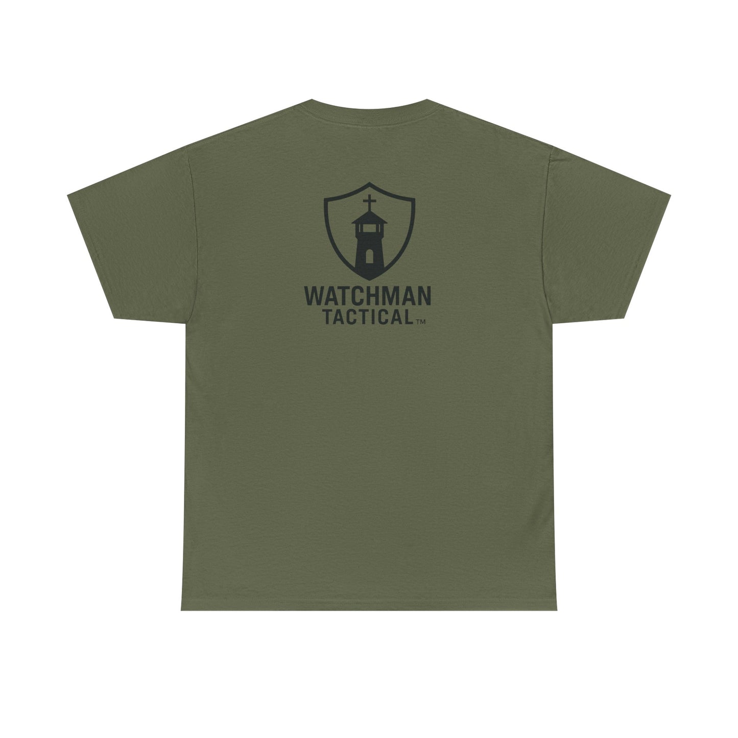 Watchman Tactical Tee — Faith Shield Logo Short-Sleeve Shirt
