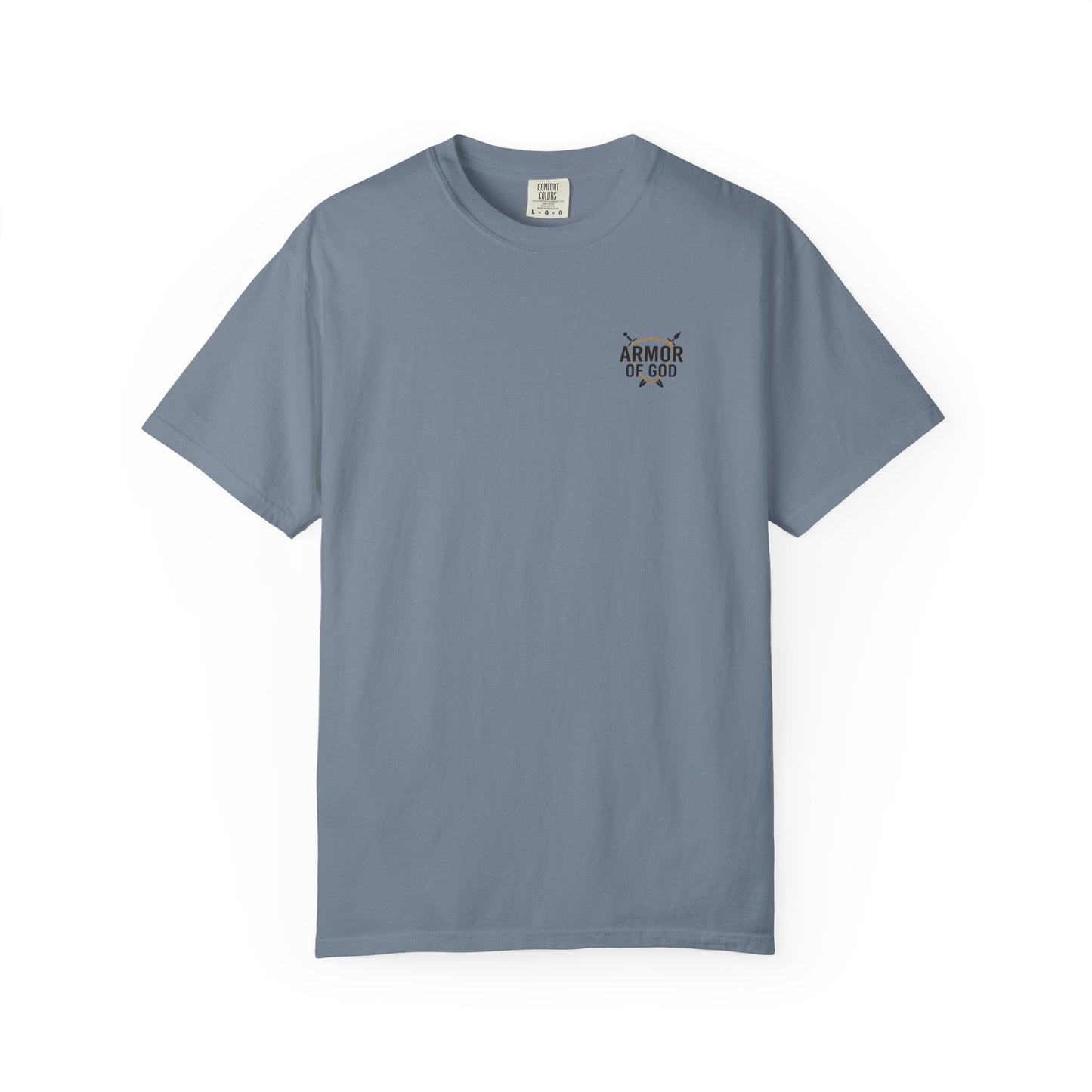 Armor Up Tee — Small Chest Emblem Graphic T-Shirt