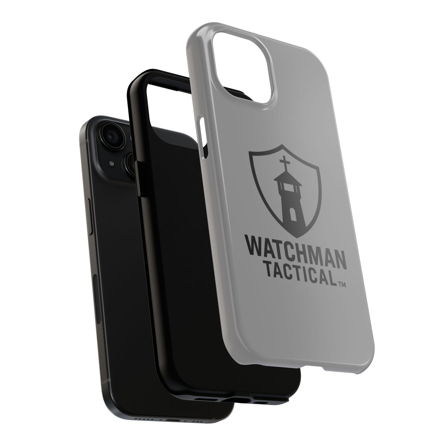 Watchman Tactical Phone Case — Rugged Protective Case with Shield & Lighthouse Logo