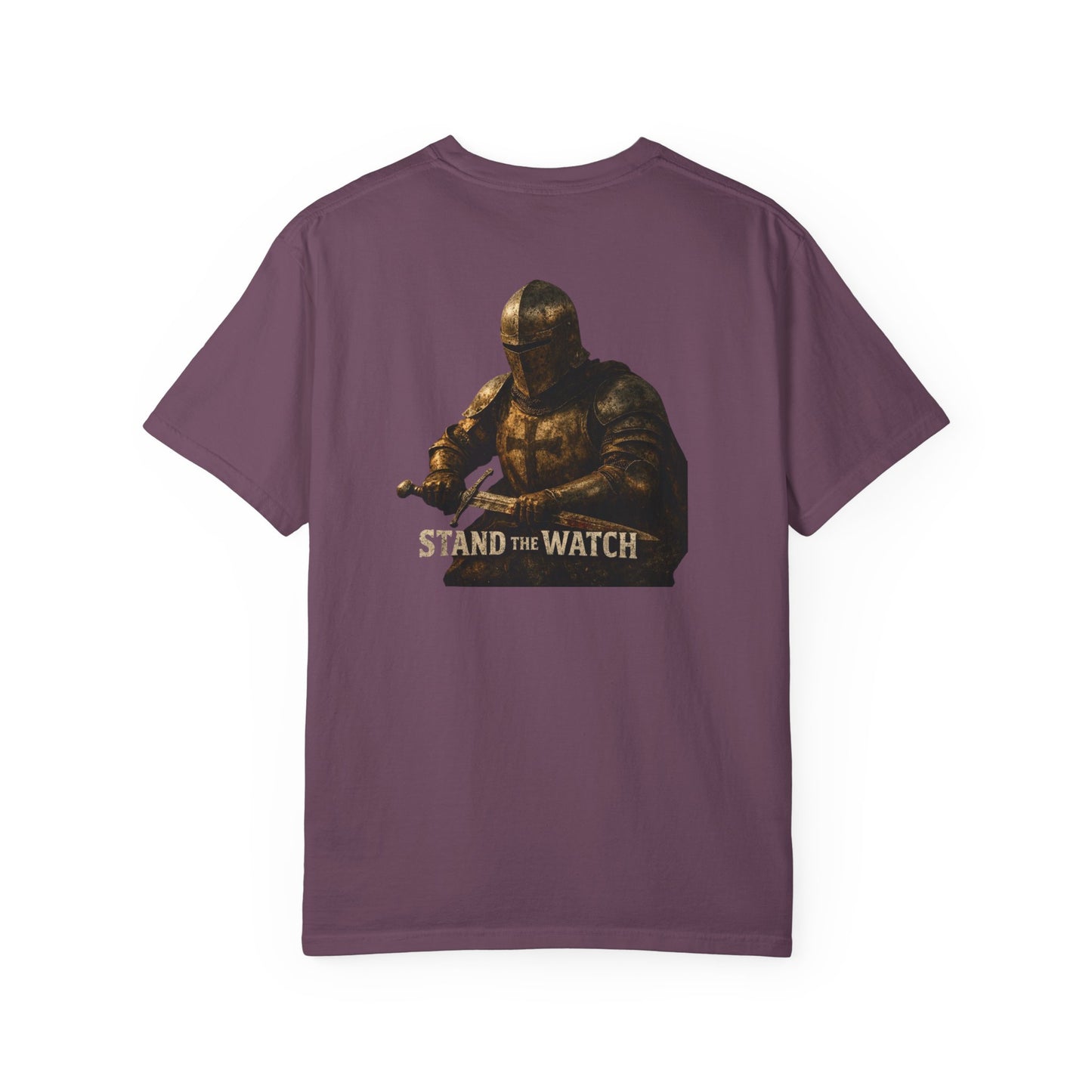 Minimalist Shield Logo T-Shirt — White Chest Emblem