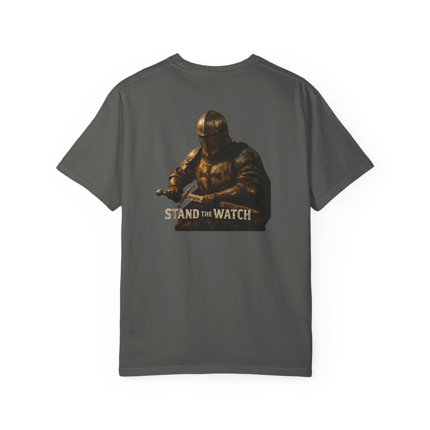 Minimalist Shield Logo T-Shirt — White Chest Emblem