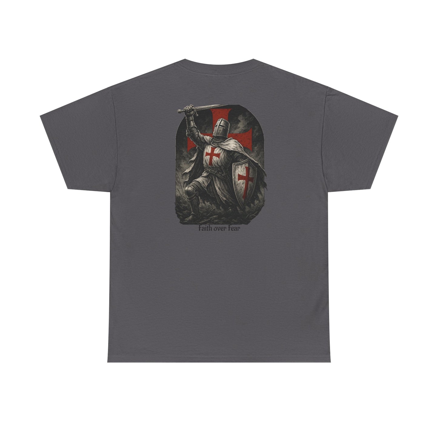Crusader Knight Tee — Medieval Templar Sword Graphic Shirt