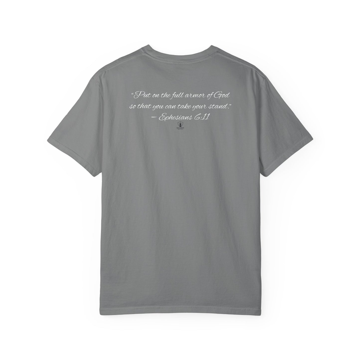 Armor Up Tee — Small Chest Emblem Graphic T-Shirt
