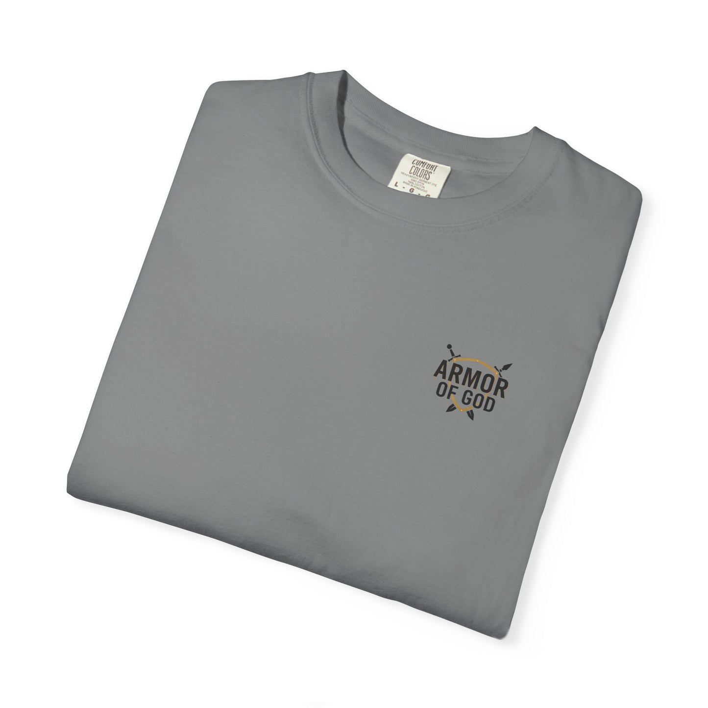 Armor Up Tee — Small Chest Emblem Graphic T-Shirt