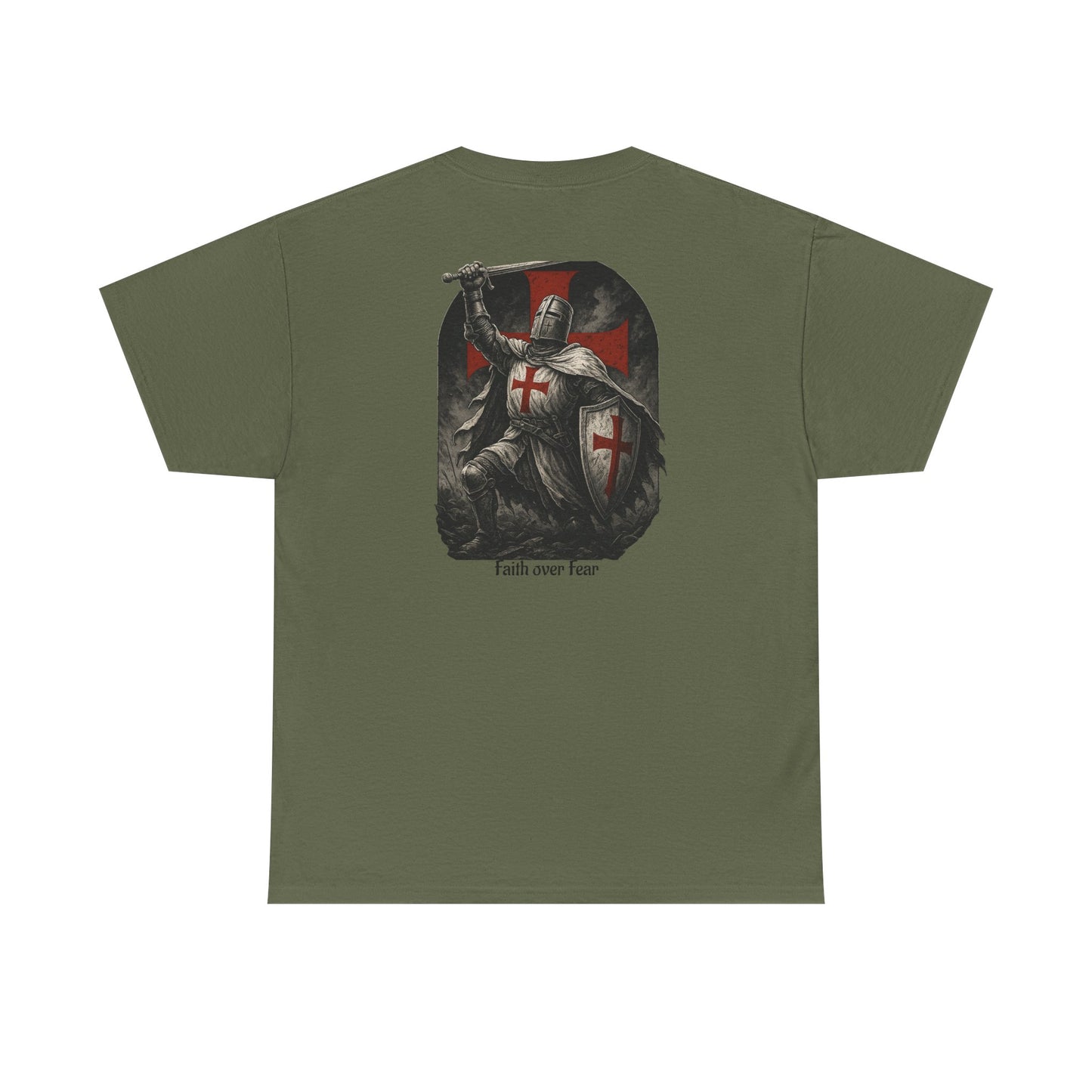 Crusader Knight Tee — Medieval Templar Sword Graphic Shirt