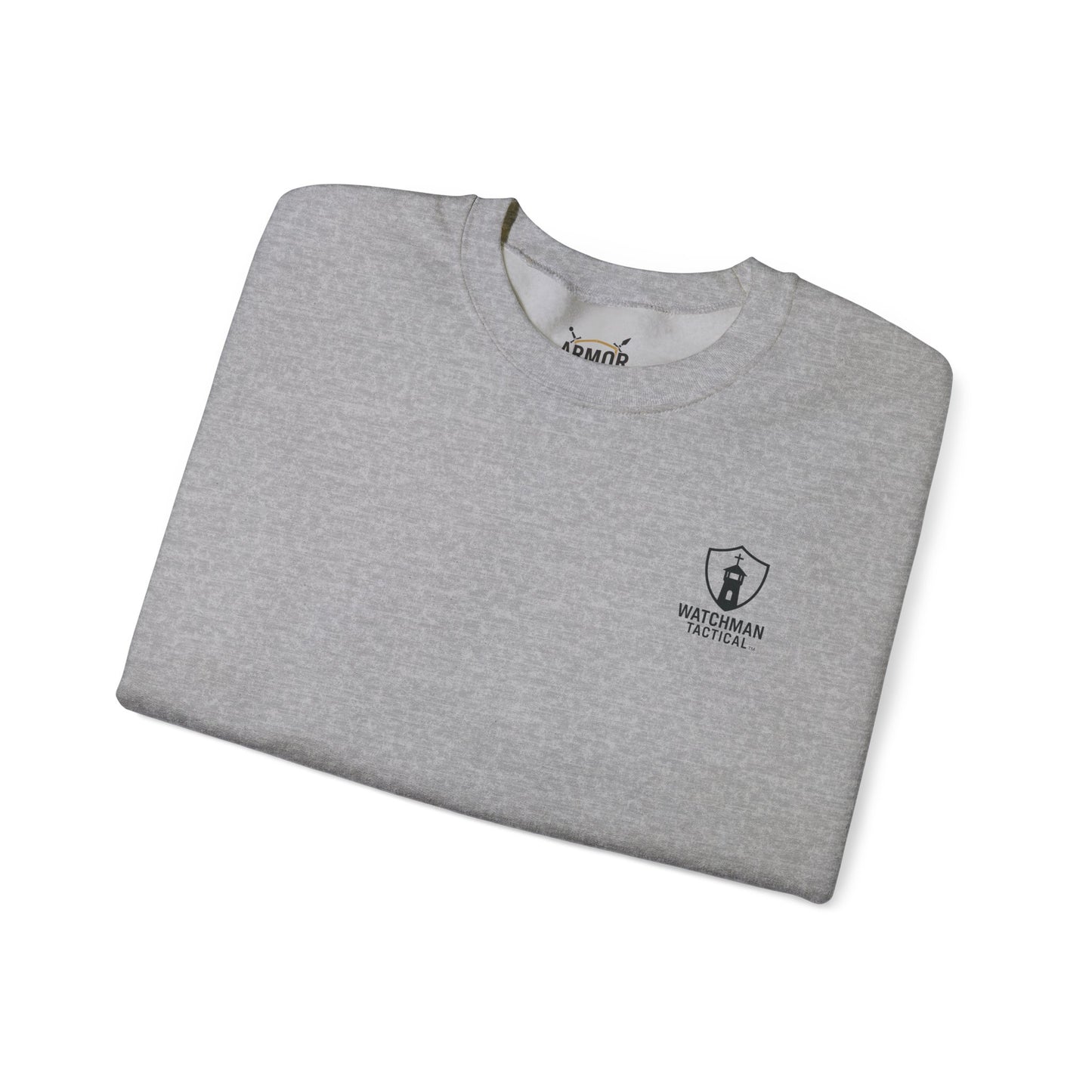 Minimalist Crest Crewneck Sweatshirt — Small Left-Chest Logo