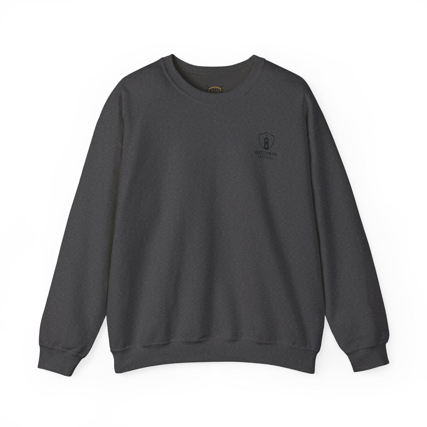 Minimalist Crest Crewneck Sweatshirt — Small Left-Chest Logo