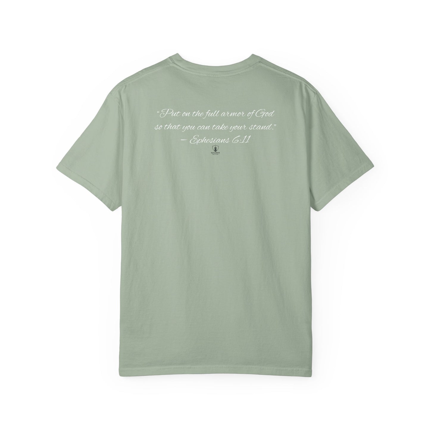 Armor Up Tee — Small Chest Emblem Graphic T-Shirt