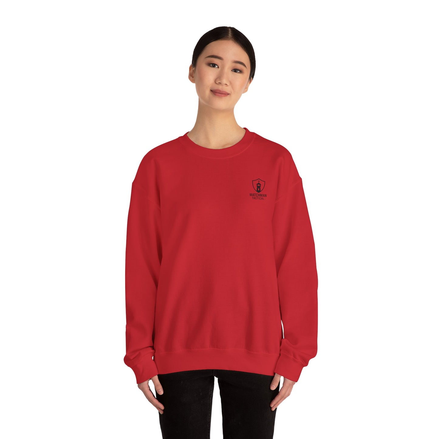 Minimalist Crest Crewneck Sweatshirt — Small Left-Chest Logo