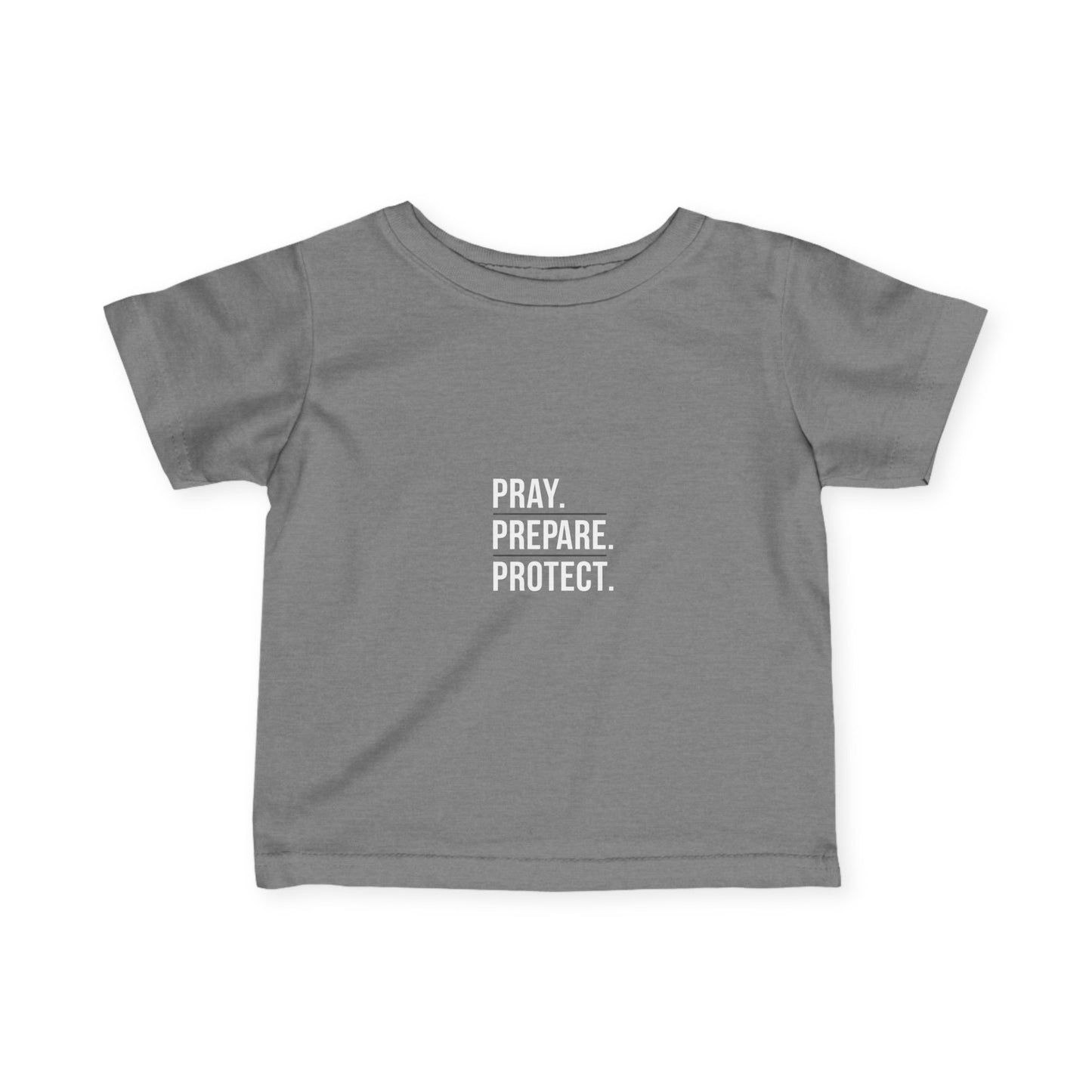 Infant Tee — "Pray Prepare Protect" Watchman Tactical Baby Shirt